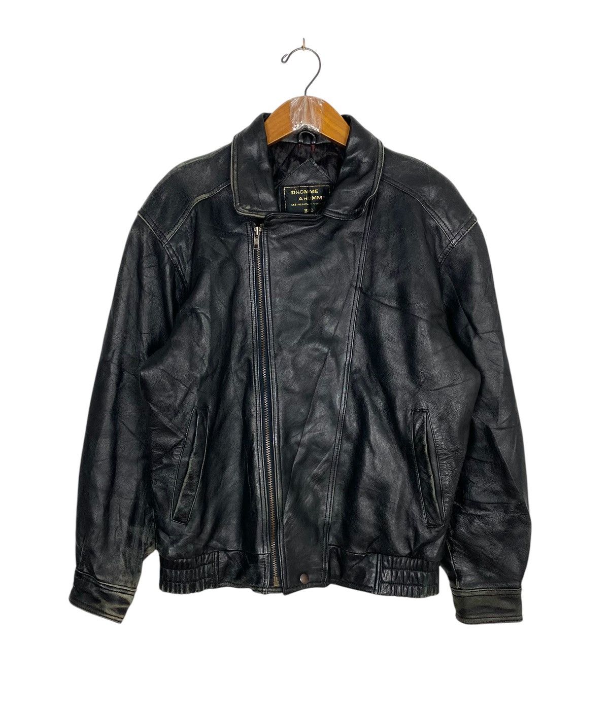 Japanese Brand Rare‼️ Vintage D’Homme A Homme Sheepskin B3 Leather Jacket Size US S / EU 44-46 / 1 - 1 Thumbnail