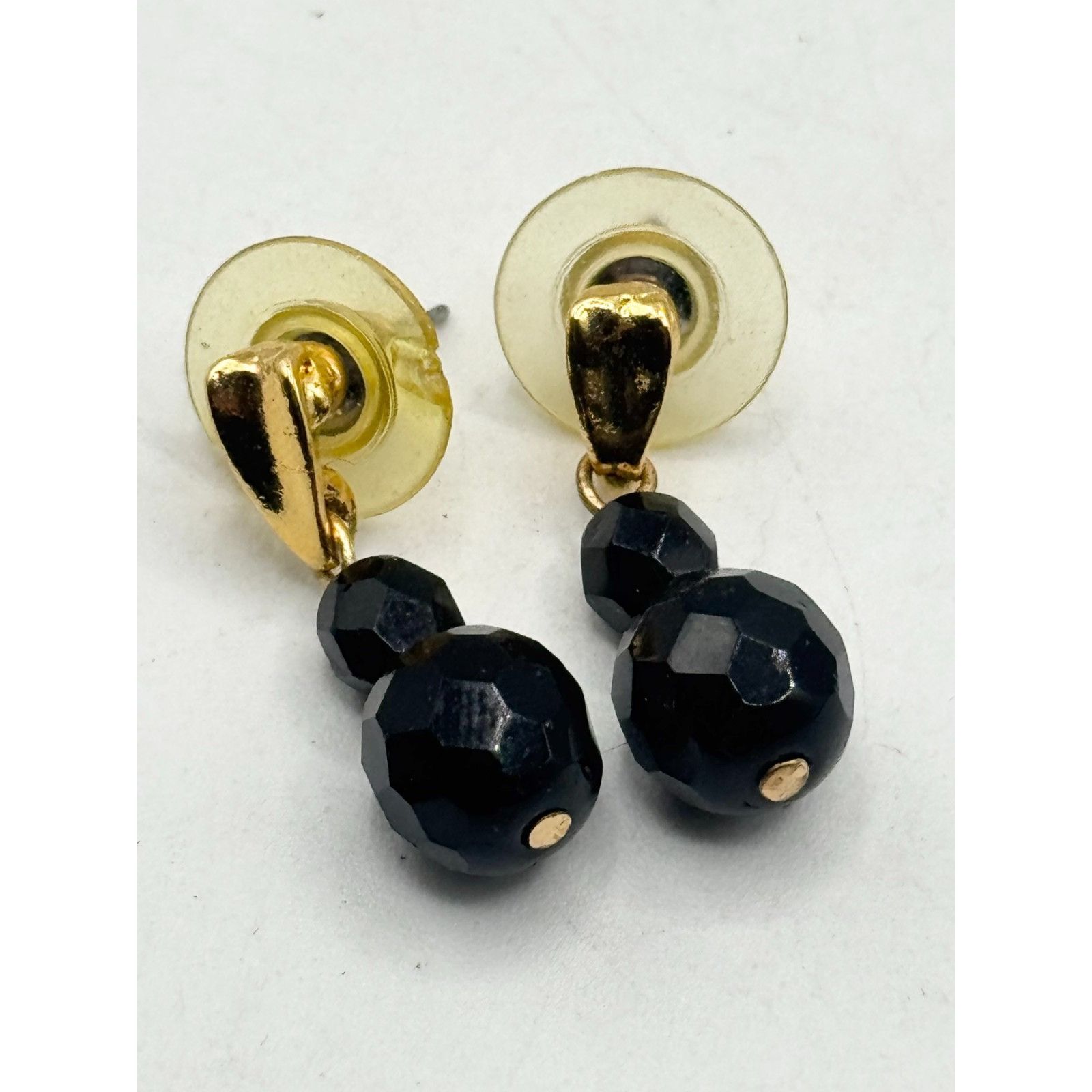 Vintage Vintage black crystal dangle earrings Size ONE SIZE - 4 Thumbnail