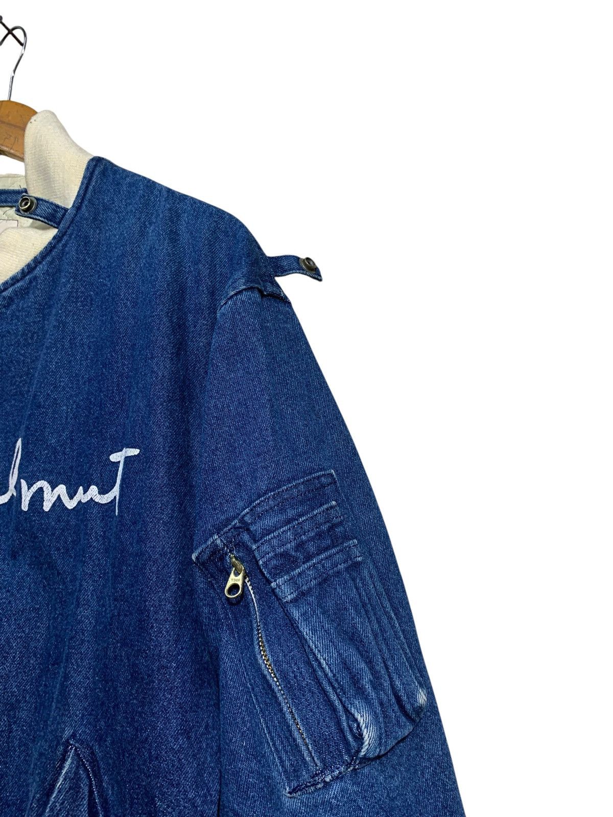 Karl Helmut 🔥KARL HELMUT DENIM BOMBERS JACKET PARACHUTE Size US L / EU 52-54 / 3 - 5 Thumbnail