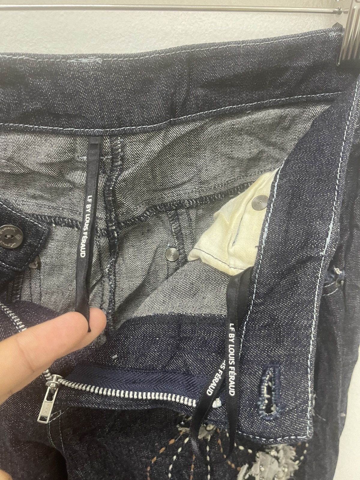 Louis Feraud Rare Vintage LF By LOUIS FERAUD Flare Designer Denim Size 27" / US 4 / IT 40 - 9 Thumbnail