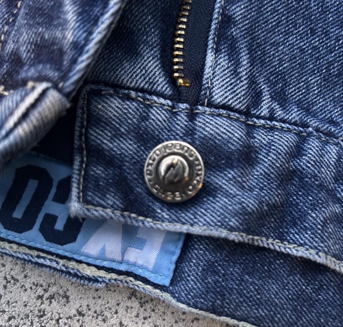 Vintage Y2K Exco Jeans Baggy Pitbull Embroidered Design (30x32 inch) Size US 30 / EU 46 - 5 Thumbnail