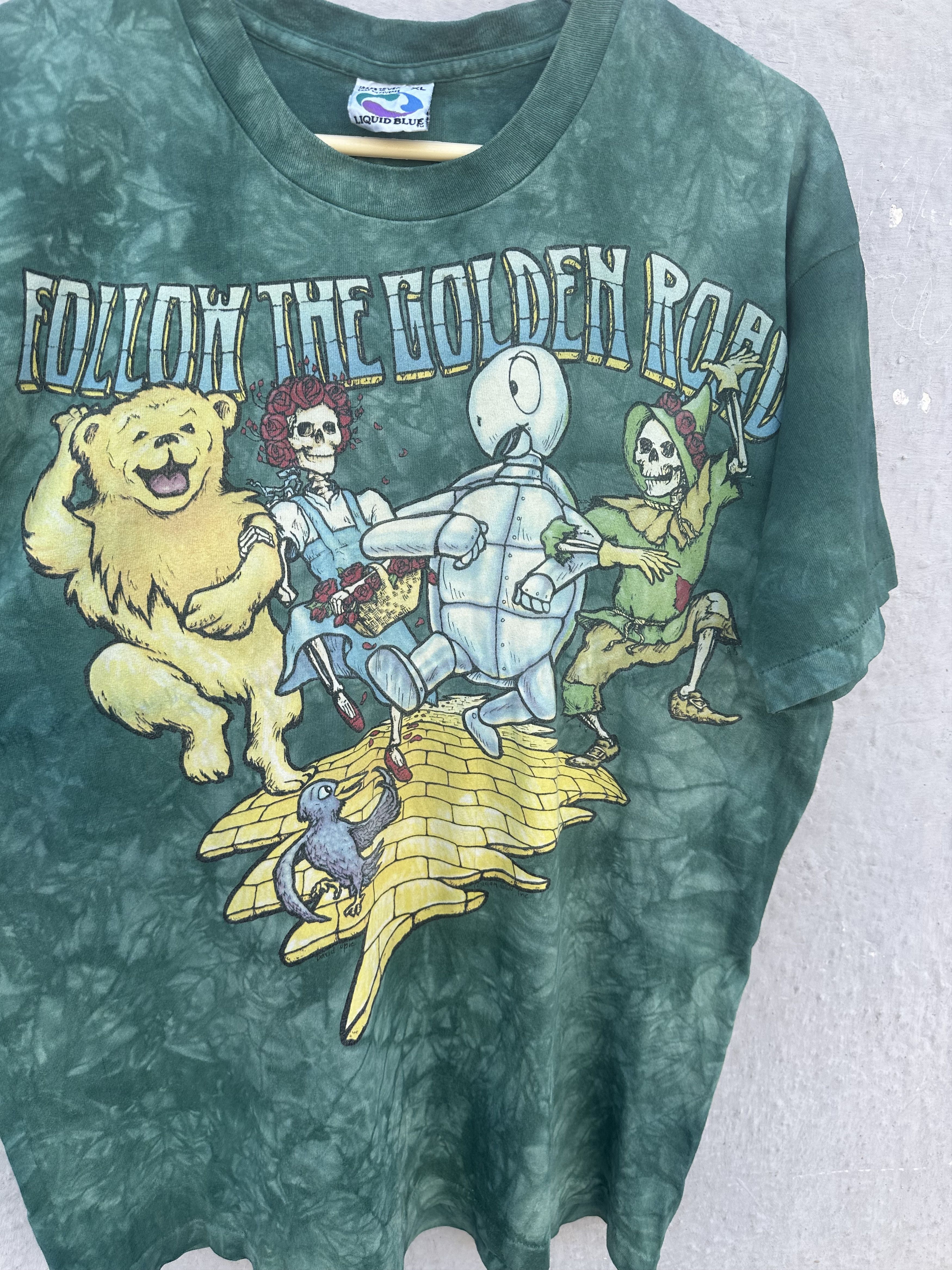 Grateful Dead Vintage 1994 Grateful Dead "Follow The Golden Road" Size US XL / EU 56 / 4 - 2 Thumbnail