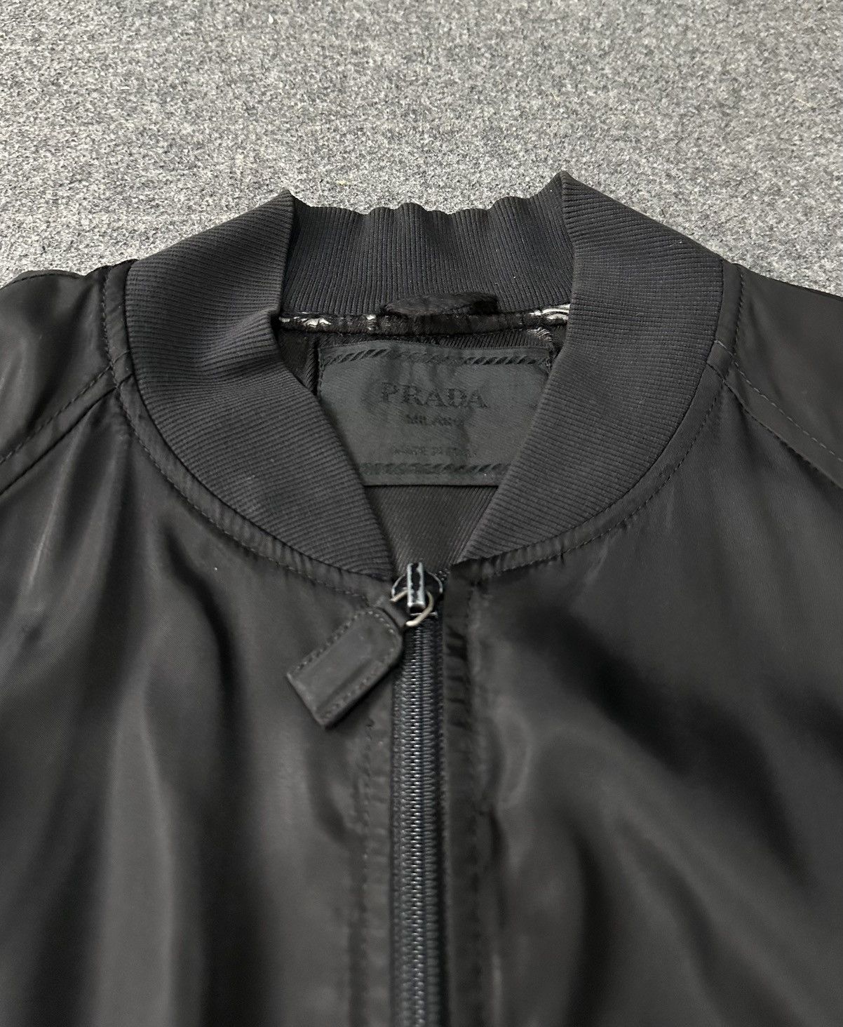 Prada Prada - 90s Vintage Zip-Up Nylon Bomber Jacket Hard to Find Size US M / EU 48-50 / 2 - 18 Thumbnail