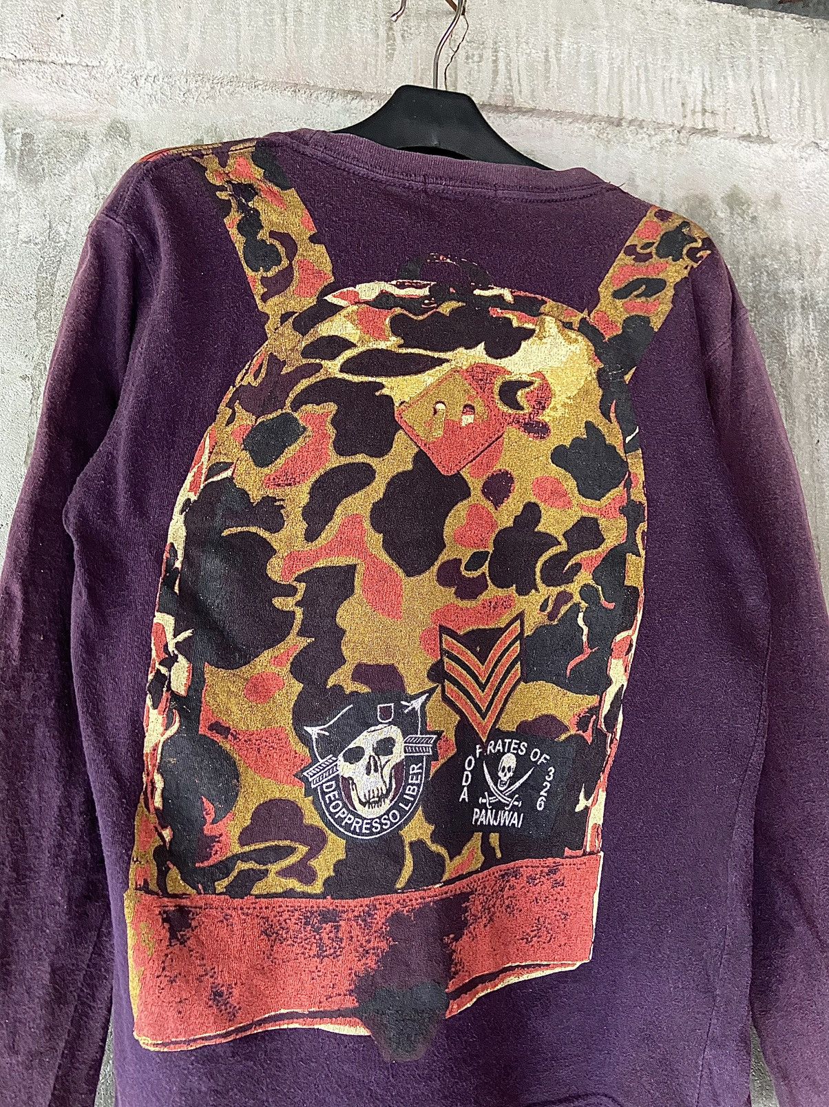 Hysteric Glamour × If Six Was Nine × Japanese Brand JAPANESE ARMY BACKPACK DESIGN SUN FADED LONG SLEEVE Size US M / EU 48-50 / 2 - 2 Thumbnail