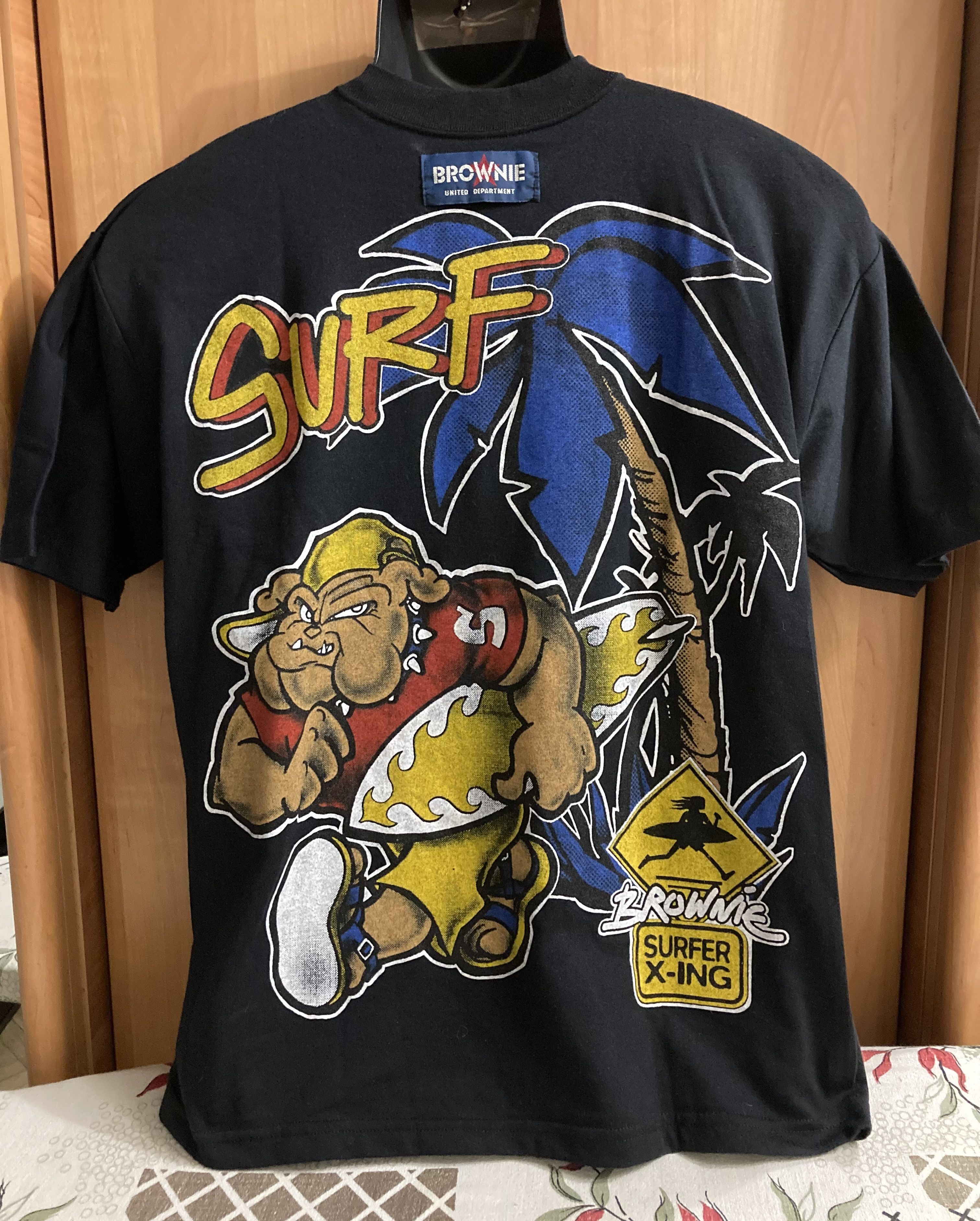 Vintage BROWNIE Surf United Department Vintage 90s Made in France Size US M / EU 48-50 / 2 - 1 Thumbnail