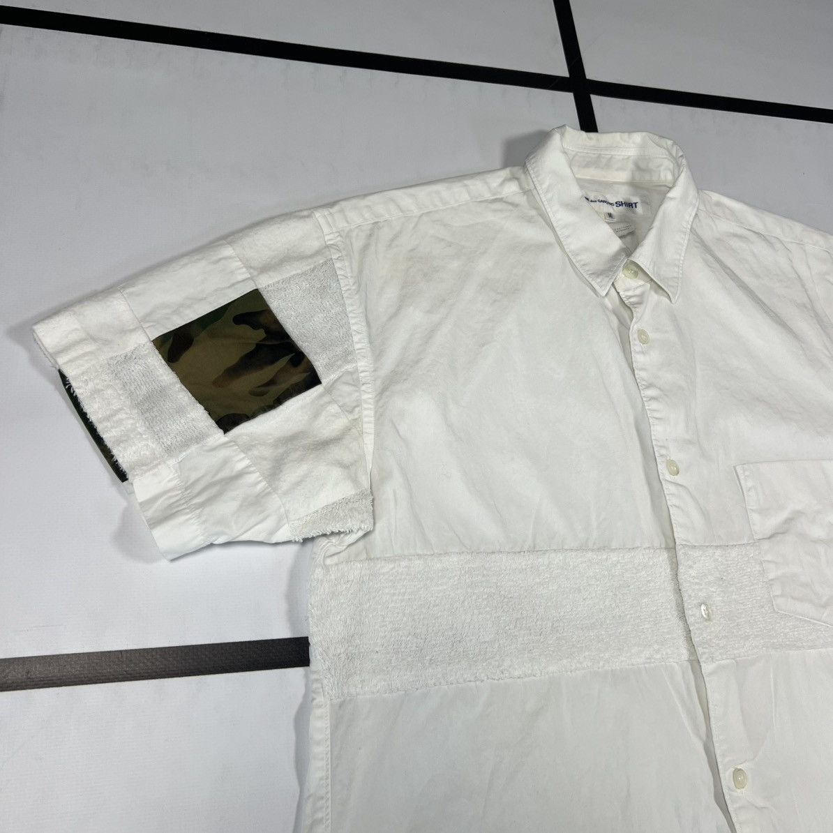 Comme des Garcons SHIRT |[ SS11 Comme Des Garcons SHIRT Runway Patchwork Shirt ]| Size US M / EU 48-50 / 2 - 5 Thumbnail