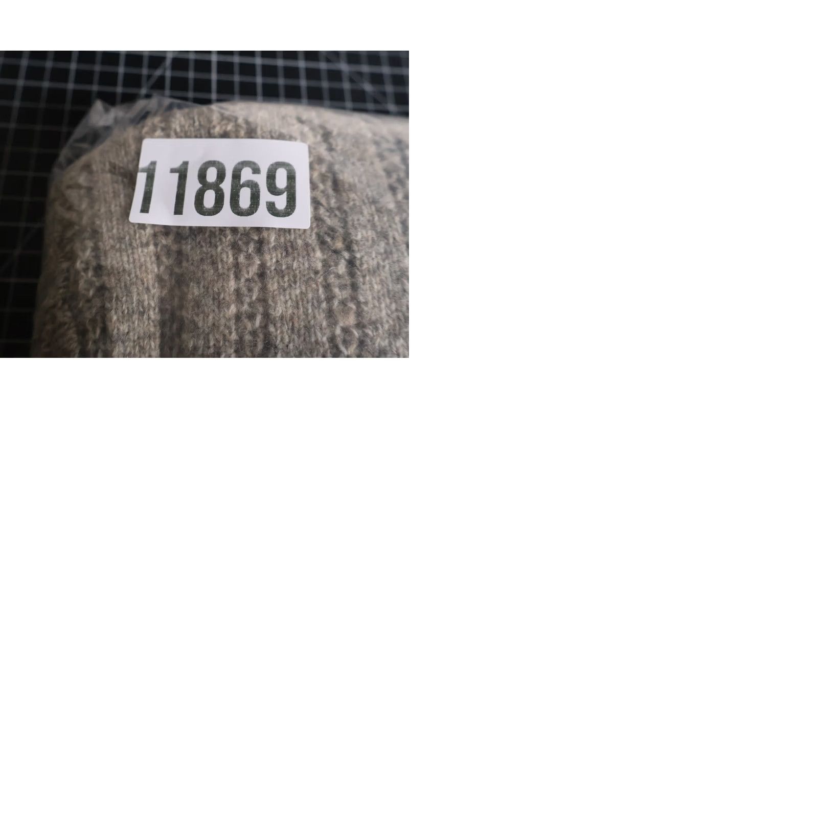 Vintage VTG Structure Wool Sweater Men's Large Beige Black Stripe Ribbed Knit Crewneck Size US L / EU 52-54 / 3 - 9 Thumbnail
