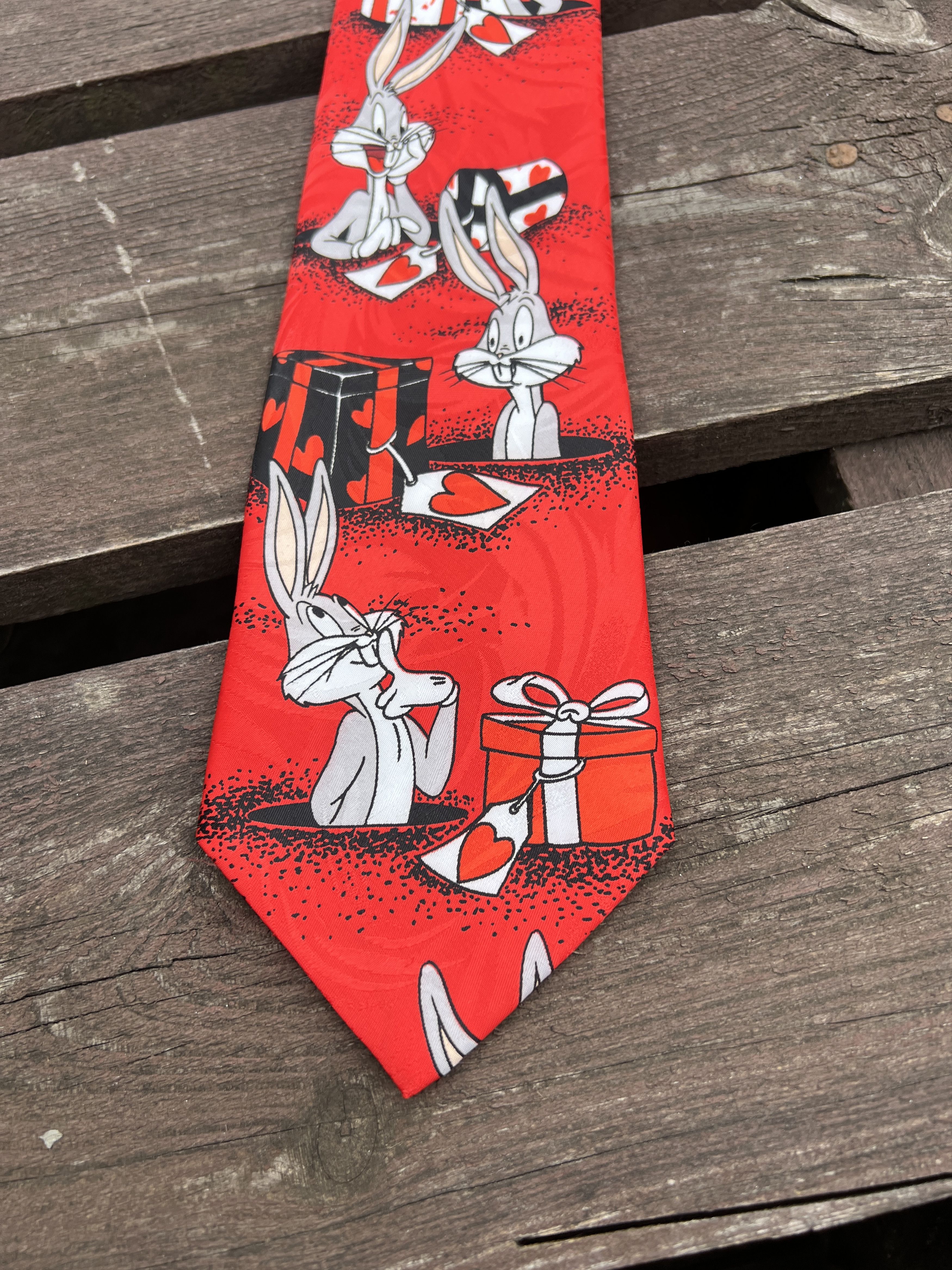 Cartoon Network Vintage 90s Looney Tunes Bugs bunny cartoon movie tie Size ONE SIZE - 3 Thumbnail