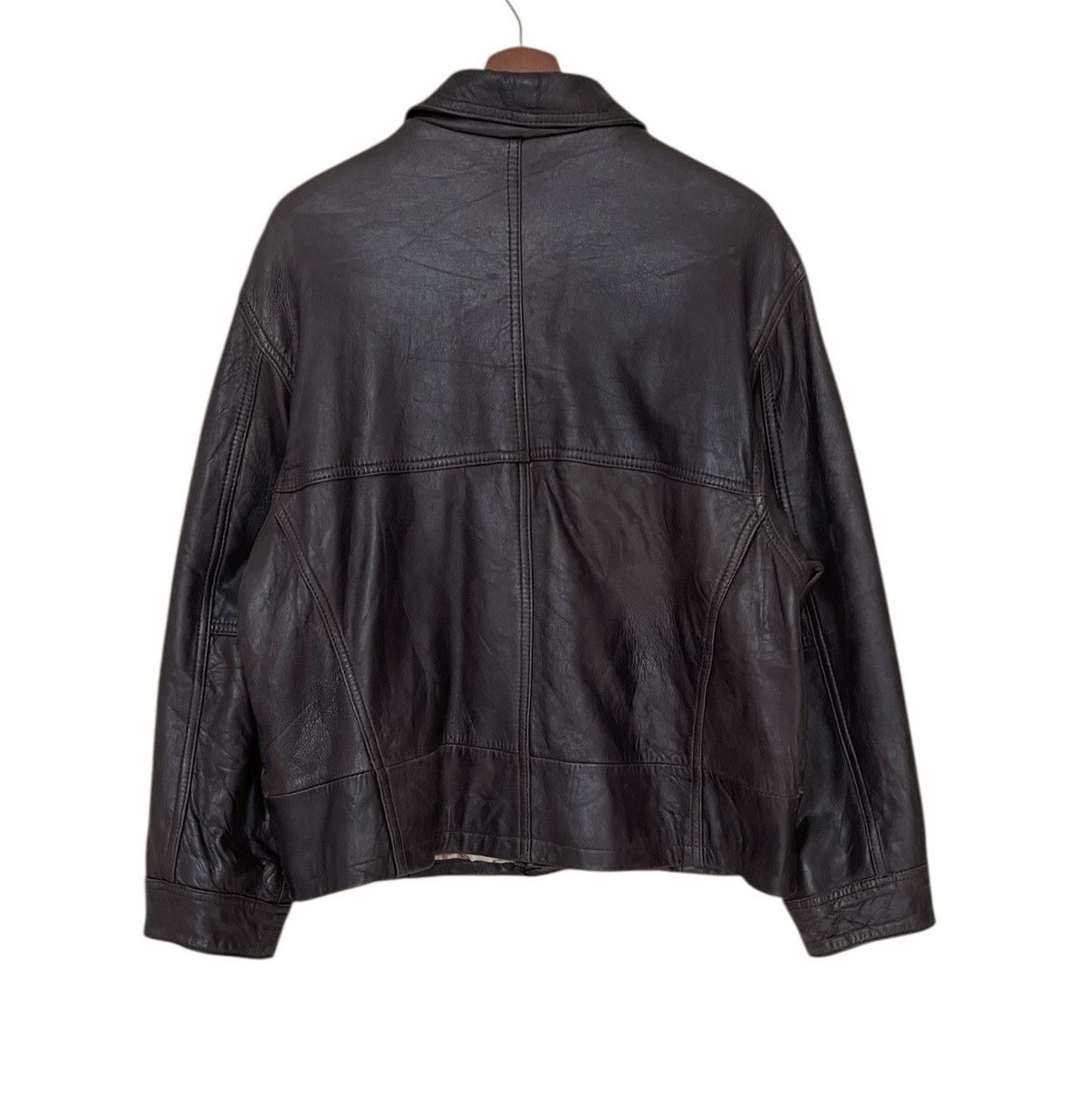 Vintage Vintage Japanese Brand Fence Buster Leather Jacket 1990s Size US M / EU 48-50 / 2 - 2 Thumbnail
