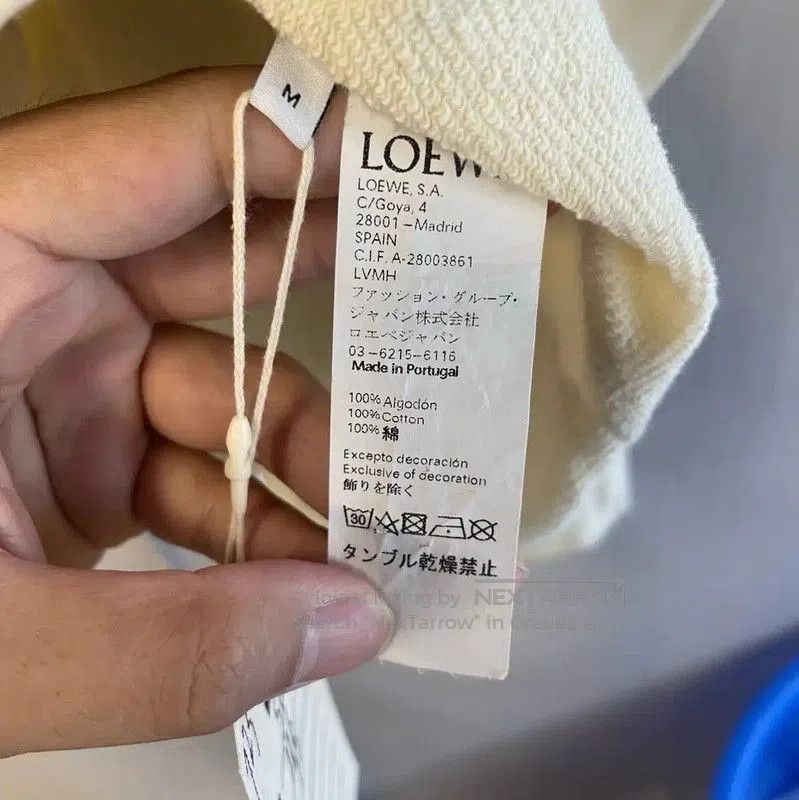 Loewe Loewe Cream Hoodie with Logo Design . Size M / US 6-8 / IT 42-44 - 4 Thumbnail