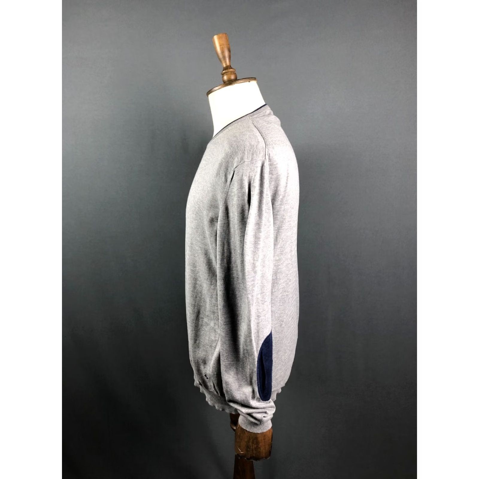 Fay Fay Sweatshirt Men Size 56 Cotton Gray Jersey Ribbed Crewneck Long Sleeve Pullover Size US XL / EU 56 / 4 - 2 Thumbnail