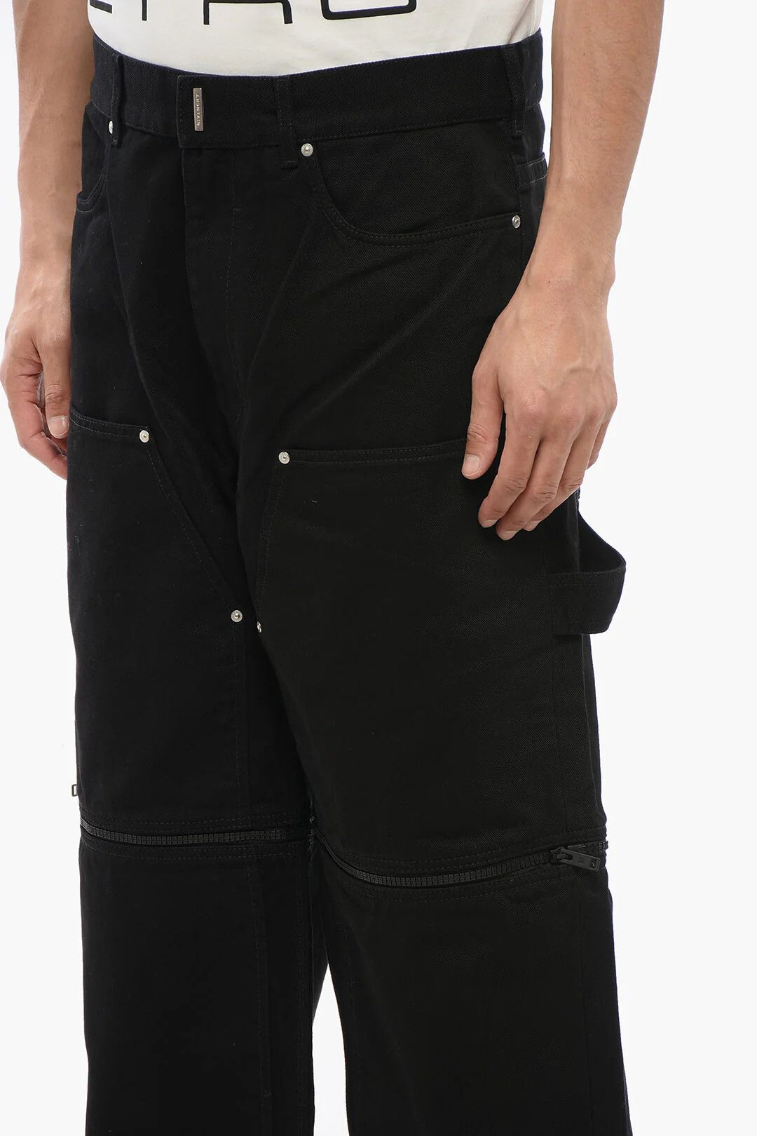 Givenchy og1mm0326 Cargo Jeans in Black Size US 30 / EU 46 - 3 Thumbnail