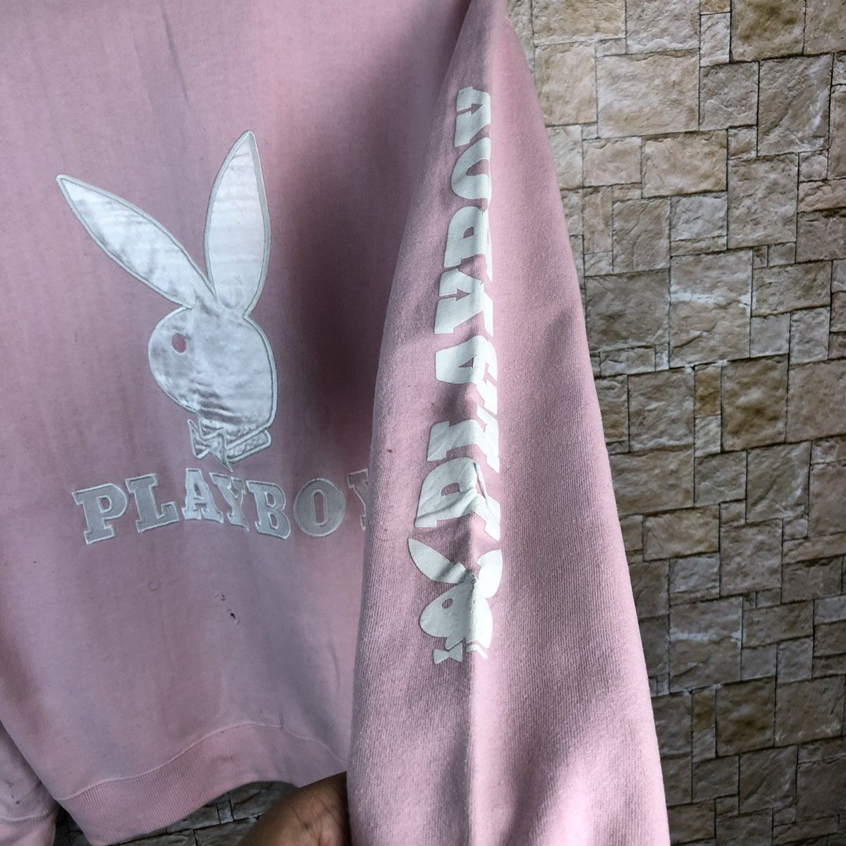 Playboy Playboy big logo Pink vintage Sweatshirt #A1177 Size US M / EU 48-50 / 2 - 6 Thumbnail