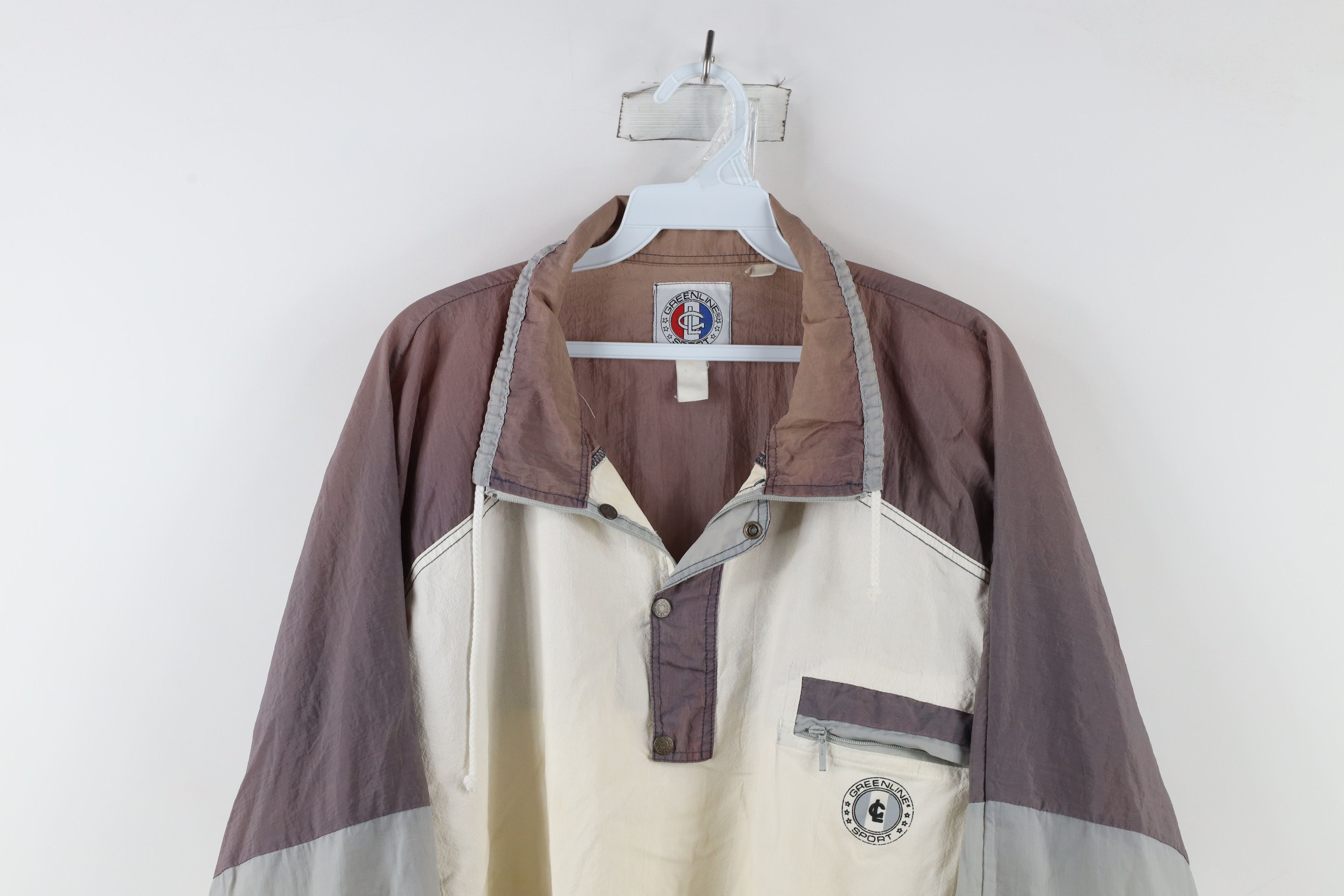 Vintage Vintage 90s Streetwear Block Pullover Windbreaker Jacket Size US XL / EU 56 / 4 - 2 Thumbnail