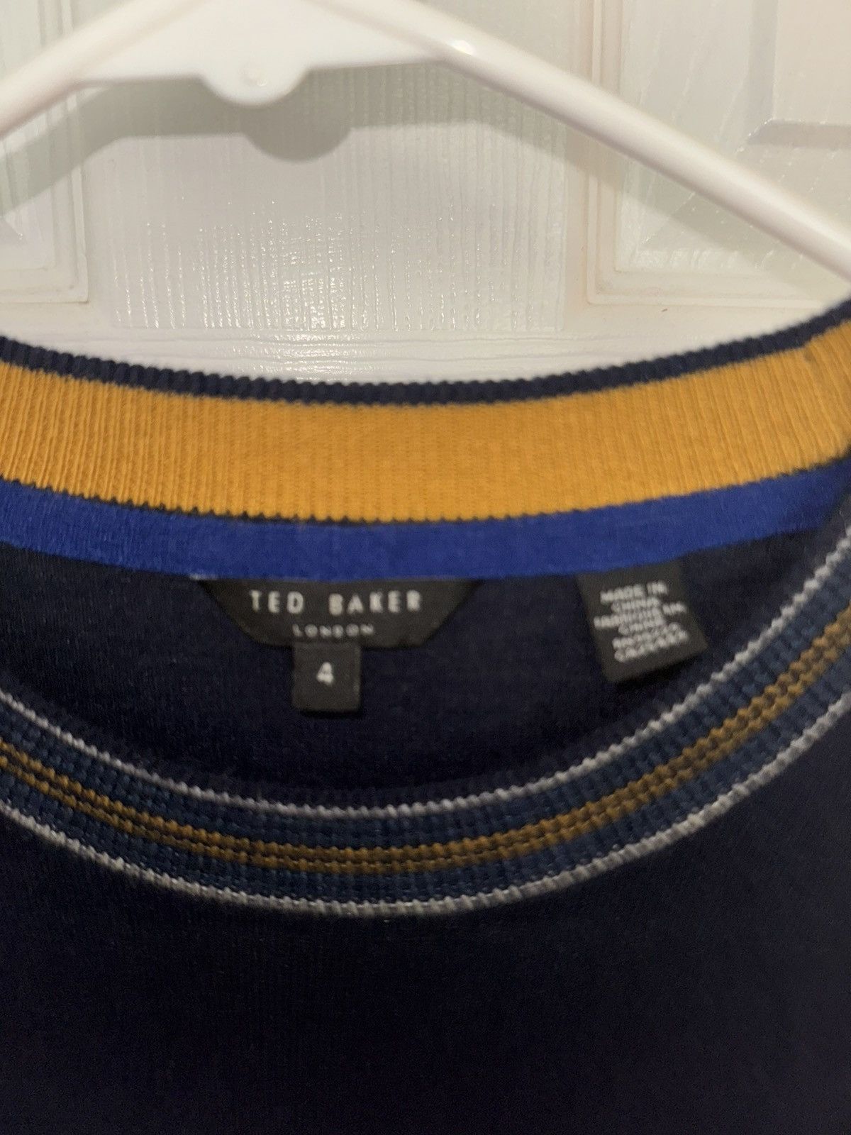 Ted Baker Ted Baker Navy and Gold Sweater Size US M / EU 48-50 / 2 - 3 Thumbnail