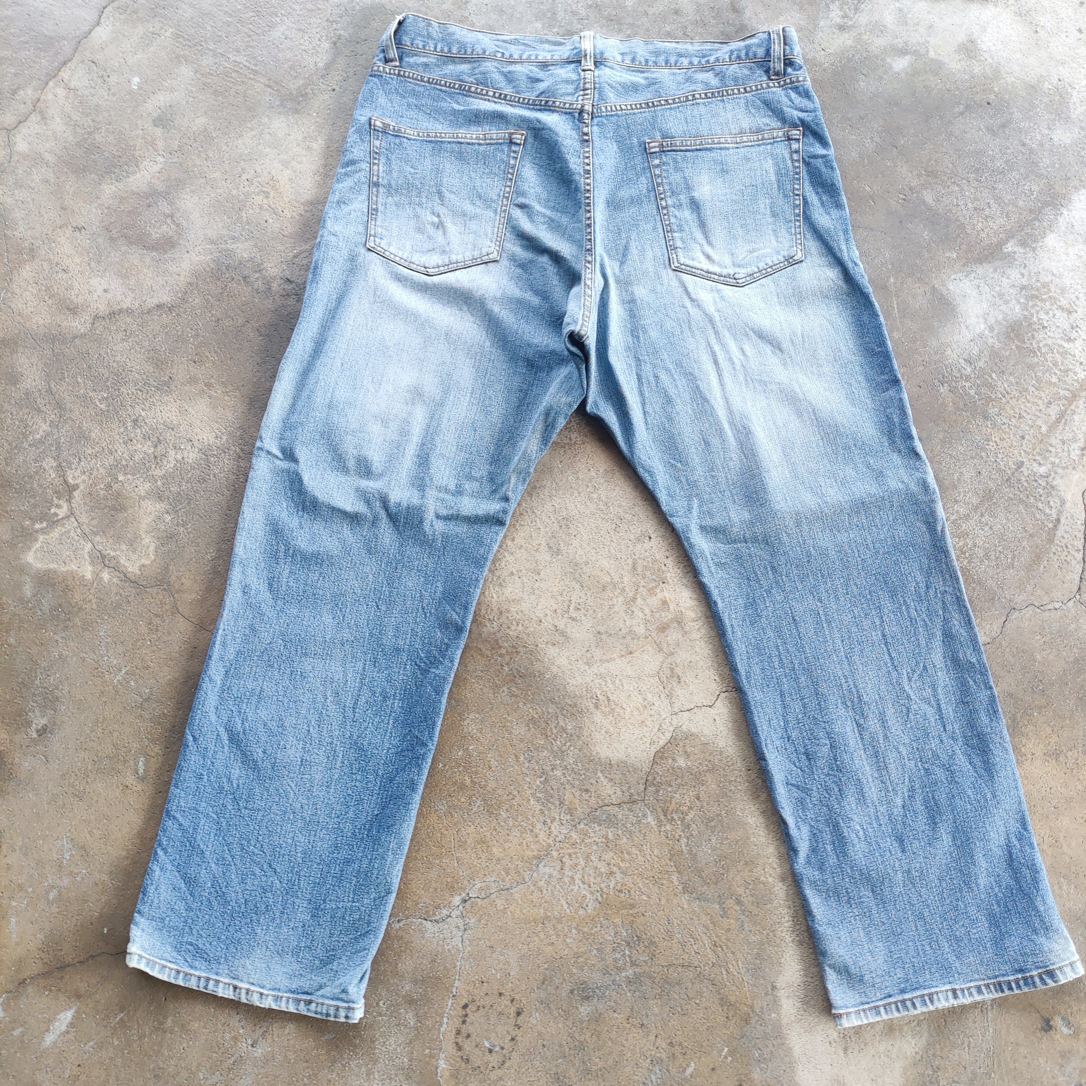 Japanese Brand Vintage Topvalu Brand Buggy Jeans Faded Ripped Pants Size US 37 - 8 Thumbnail