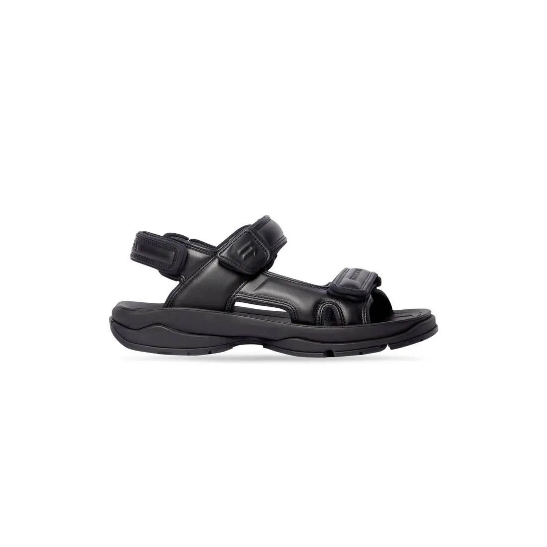 Balenciaga o1srvl11e0625 Tourist Sandals in Black Size US 6 / IT 36 - 1 Thumbnail