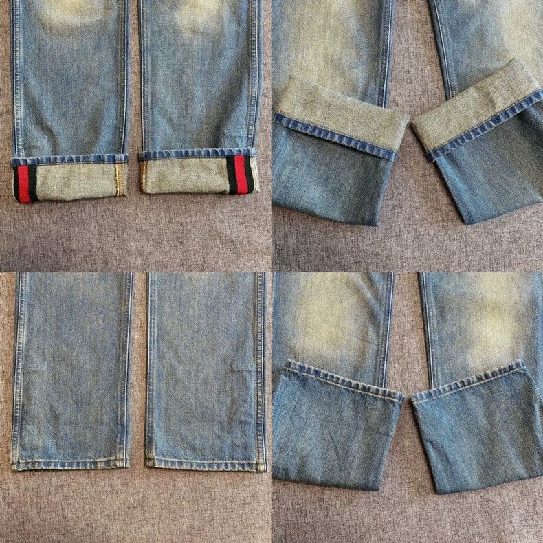 Gucci Gucci Striped webbing tapered jeans 2502-Nextarrow Size US 34 / EU 50 - 4 Thumbnail
