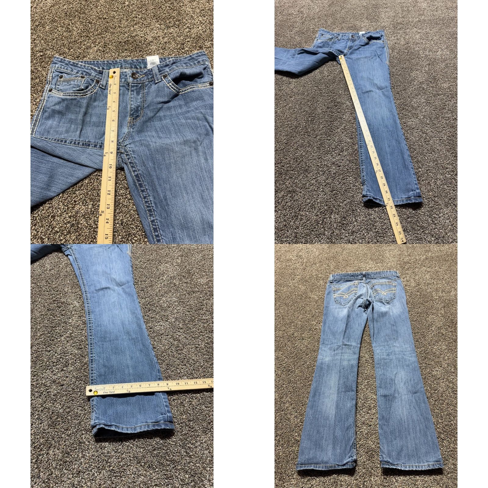 Vintage Cruel Girl Abby Jeans Size 11 34 in Regular 5-Pocket Design Blue Denim Bootcut Women's Jeans Size 24" / US 00 / IT 34 - 8 Thumbnail