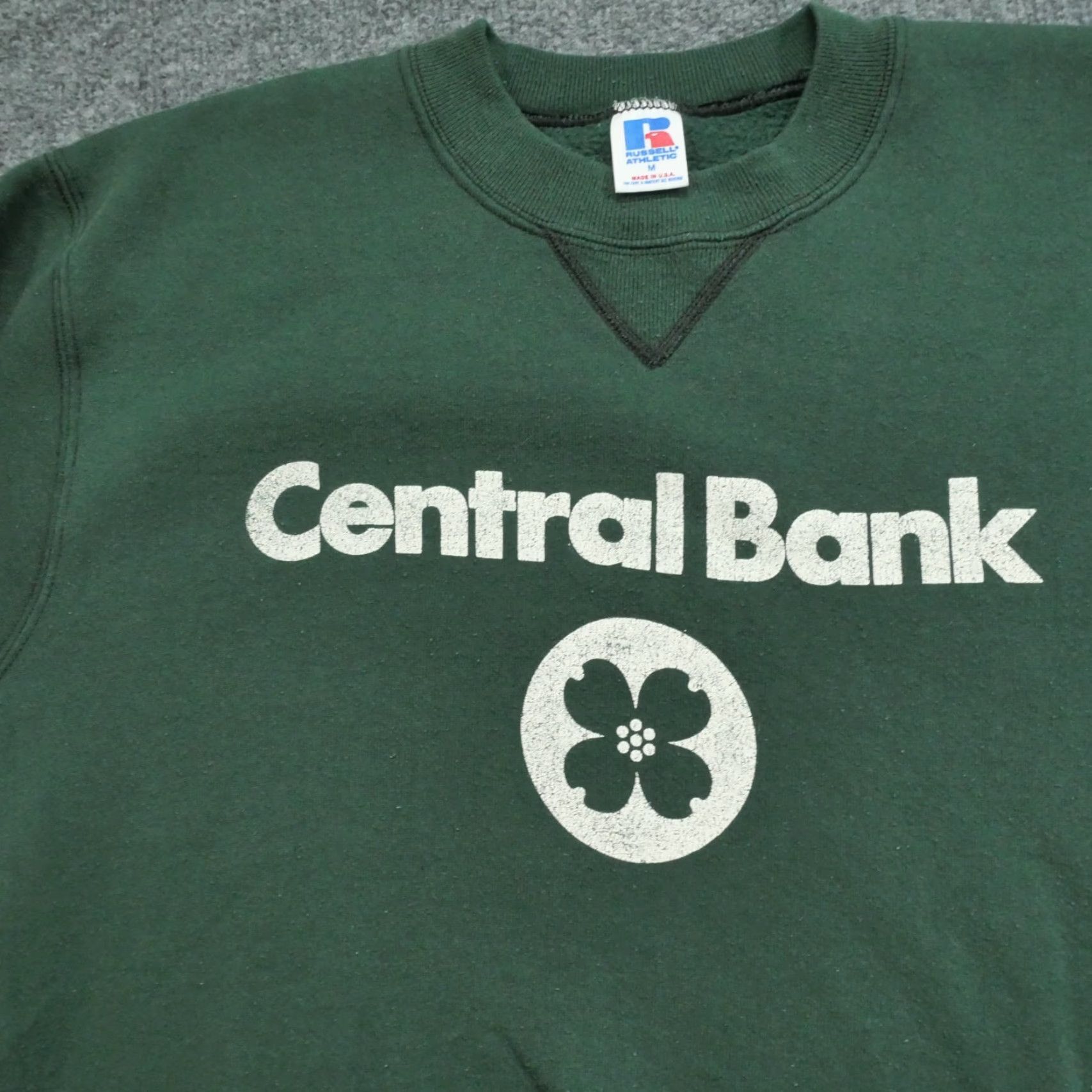 Russell Athletic VINTAGE Russell Athletic Sweatshirt Adult Medium Green 90s Mens Crew Neck Pullover Long Sleeve Cotton Polyester Fleece Logo Graphic Size US M / EU 48-50 / 2 - 3 Thumbnail