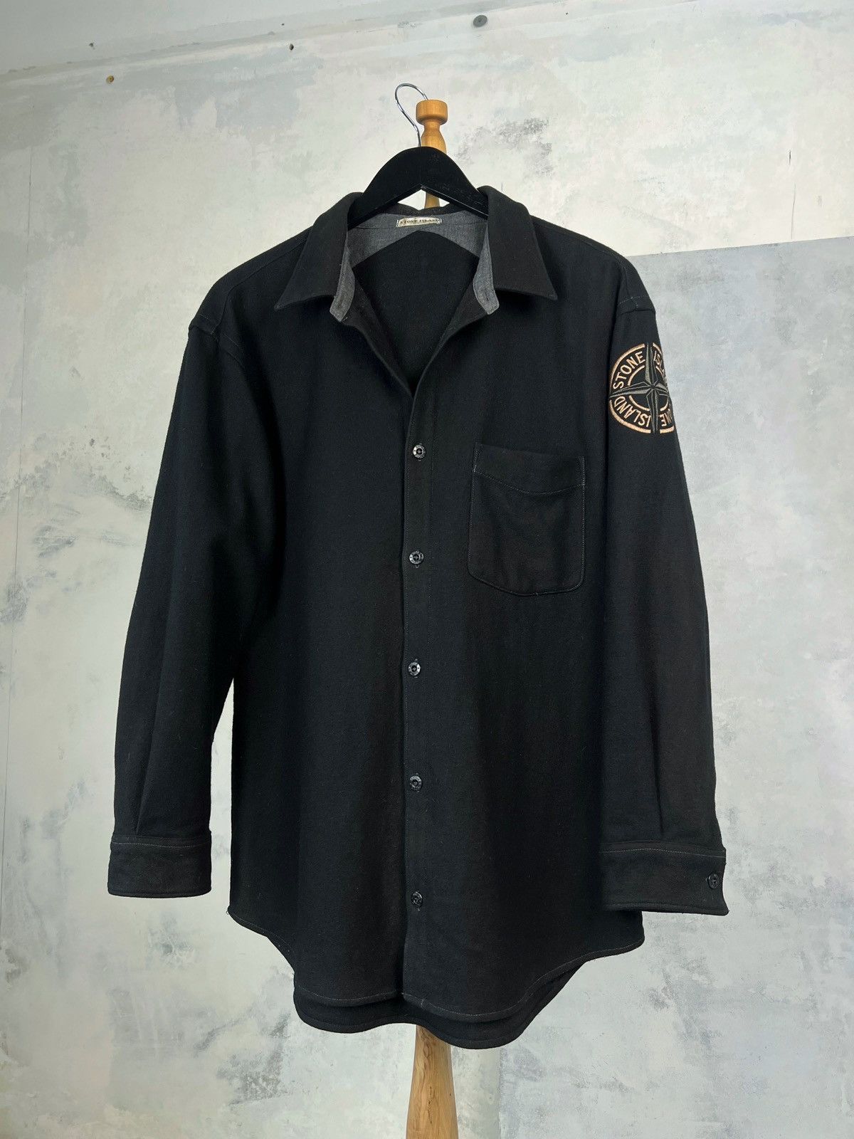 Vintage Vintage Stone Island Wool Overshirt Size S - M Size US S / EU 44-46 / 1 - 1 Thumbnail