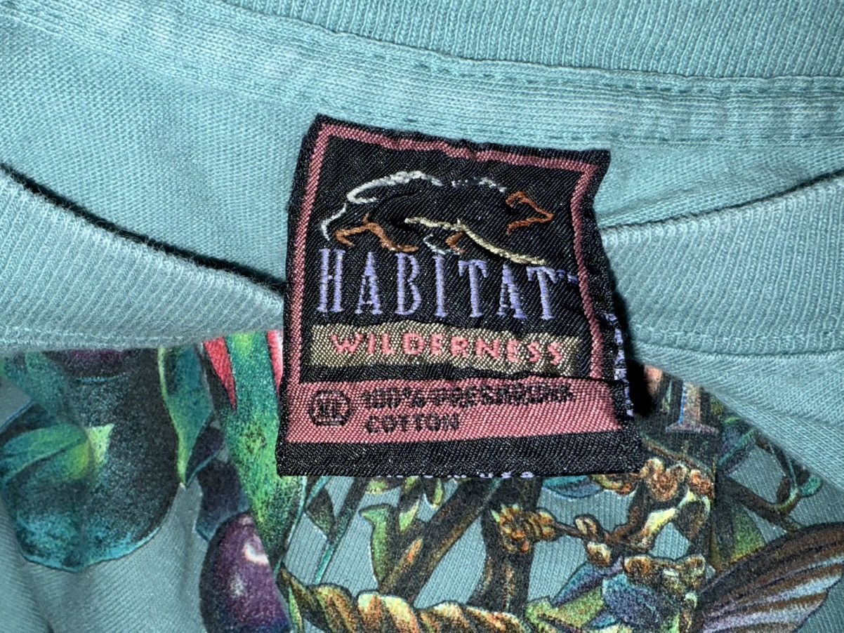 Habitat Vintage 90s Habitat Rainforest Animal Jungle Graphic T-Shirt Size US XL / EU 56 / 4 - 2 Thumbnail