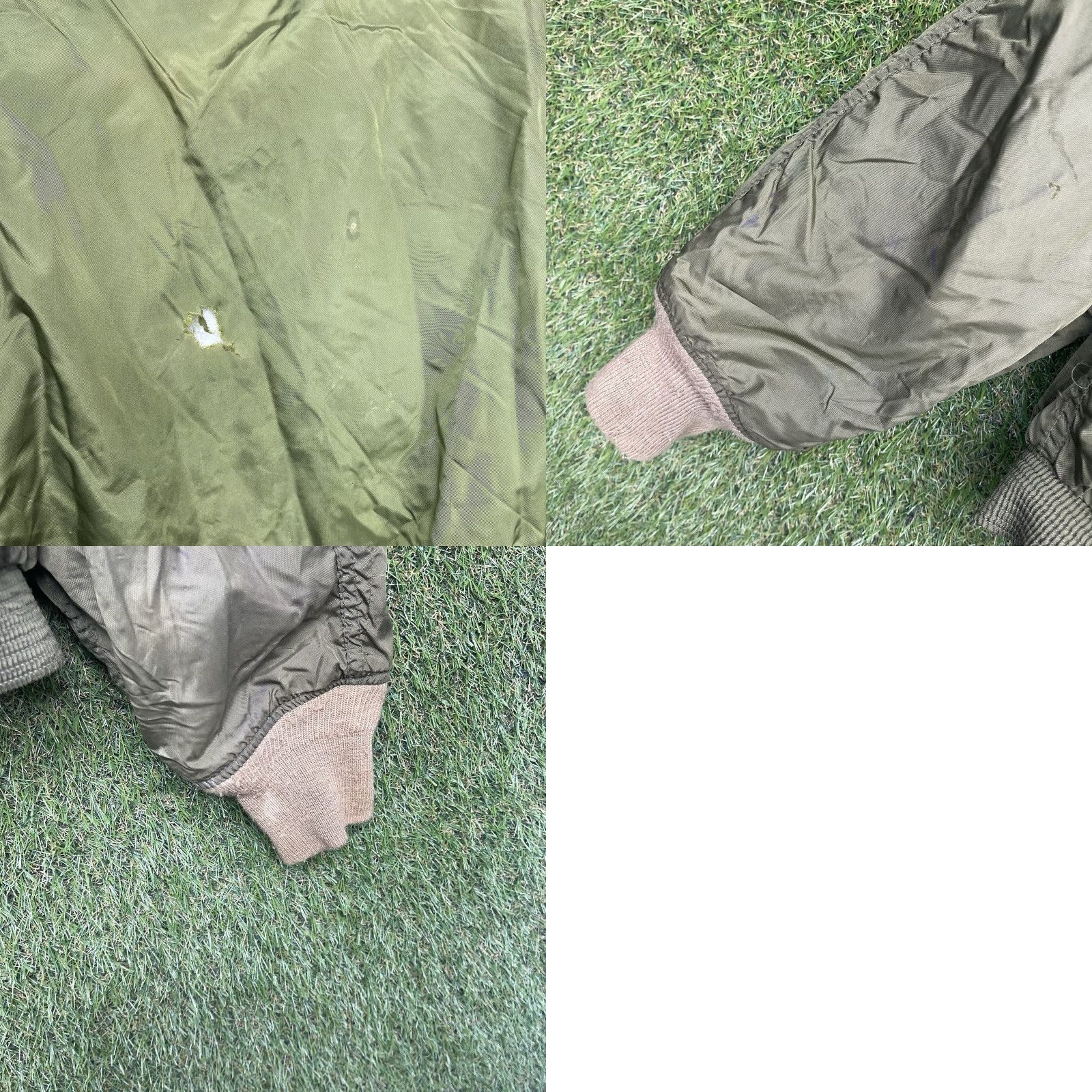 Vintage VINTAGE US Navy Marines G-8 WEP Flight Bomber Jacket 44 R Scovill Distressed Land Manufacturing Inc Men Navy Green Nylon Zip Size US S / EU 44-46 / 1 - 10 Thumbnail