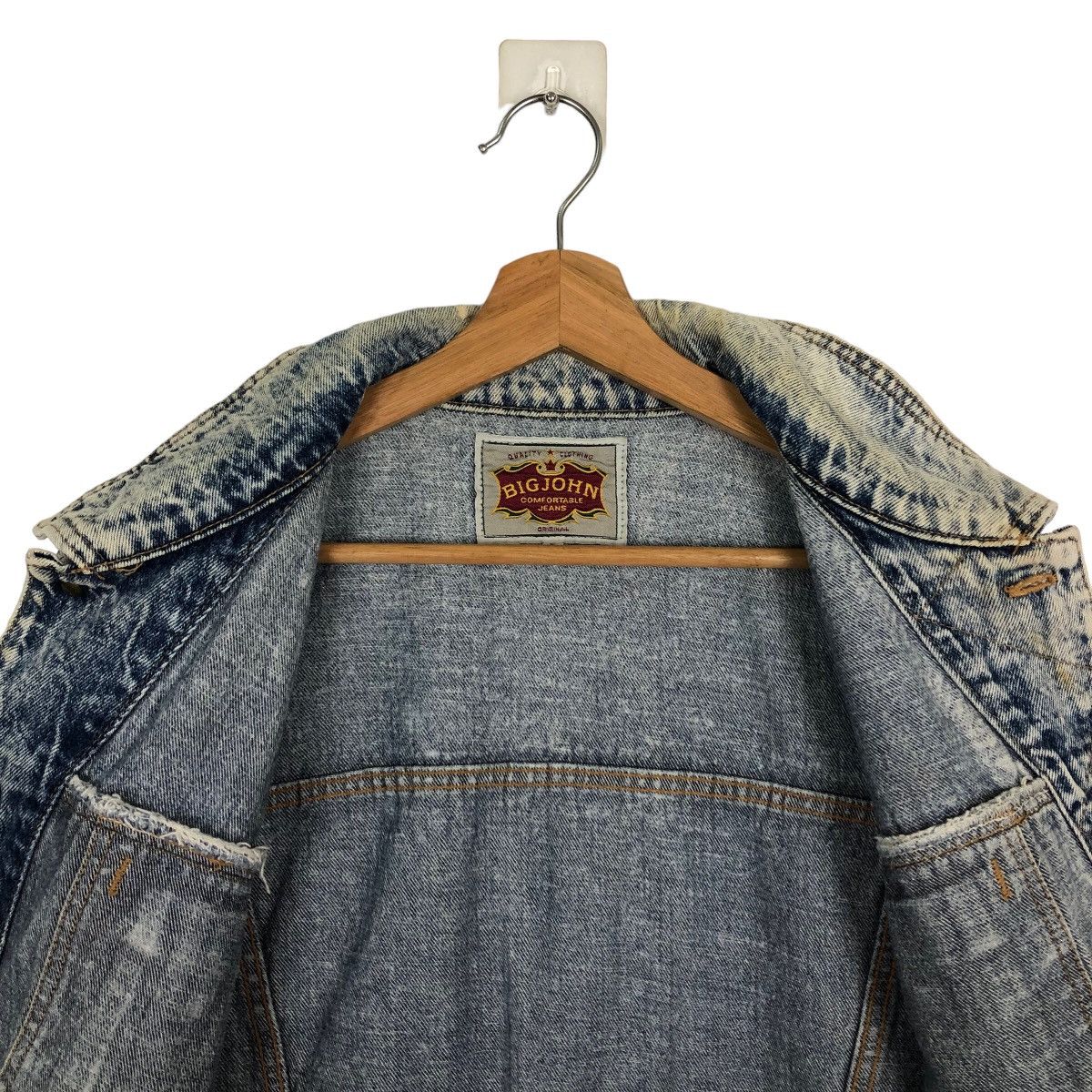 Japanese Brand VINTAGE TRUCKER ACID WASH CROPPED JACKET BIG JOHN JAPAN Size US L / EU 52-54 / 3 - 10 Thumbnail