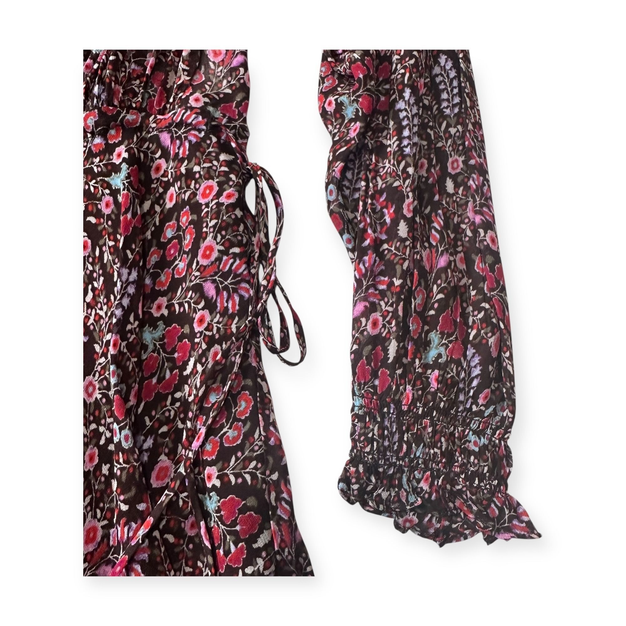 Isabel Marant Etoile Isabel Marant Étoile Noanne Floral Mini Dress Brown FR 34 NW Size XS / US 0-2 / IT 36-38 - 12 Thumbnail