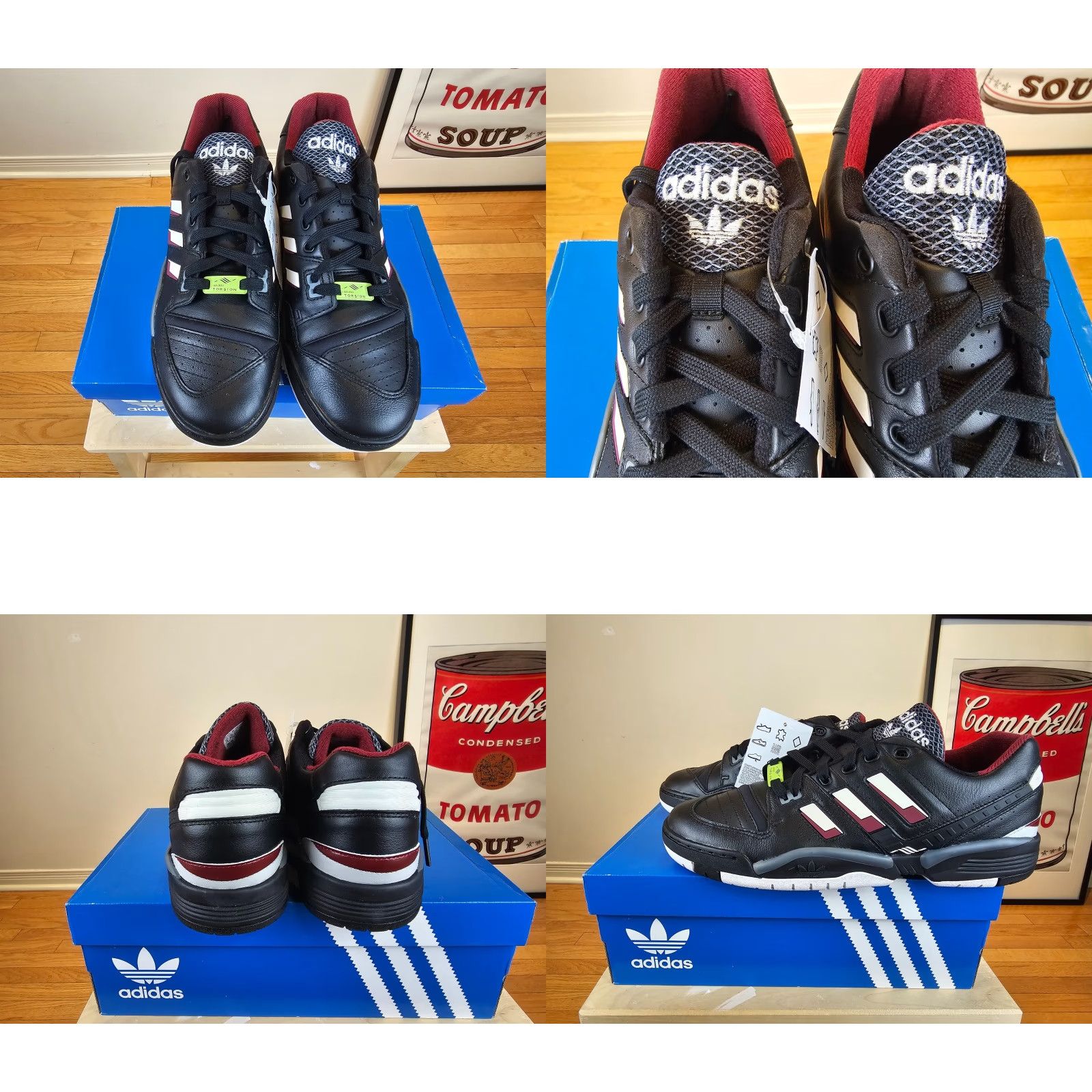 Adidas ADIDAS TORSION COMP CORE BLACK EE7378 SZ 9 Mens Sneakers System Core Black 9 Adidas Torsion Comp Size US 9 / EU 42 - 8 Thumbnail