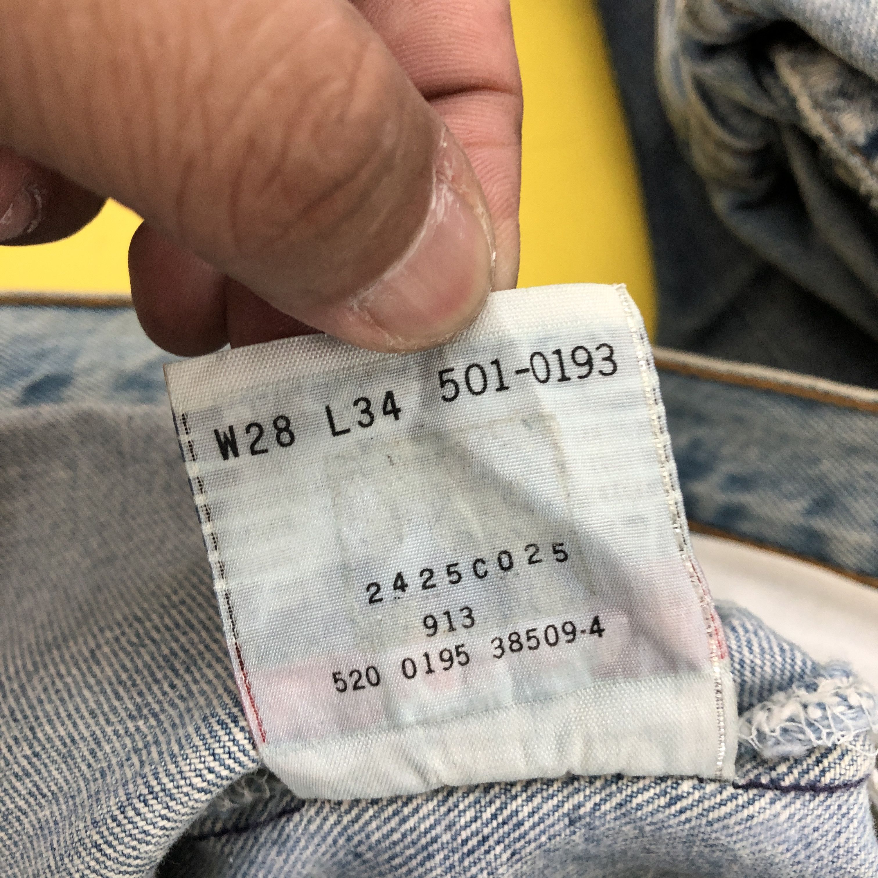 Levi's Vintage 90s Levis 501 Sun Faded Jeans Levis Light Wash Denim Size 28" / US 6 / IT 42 - 10 Thumbnail