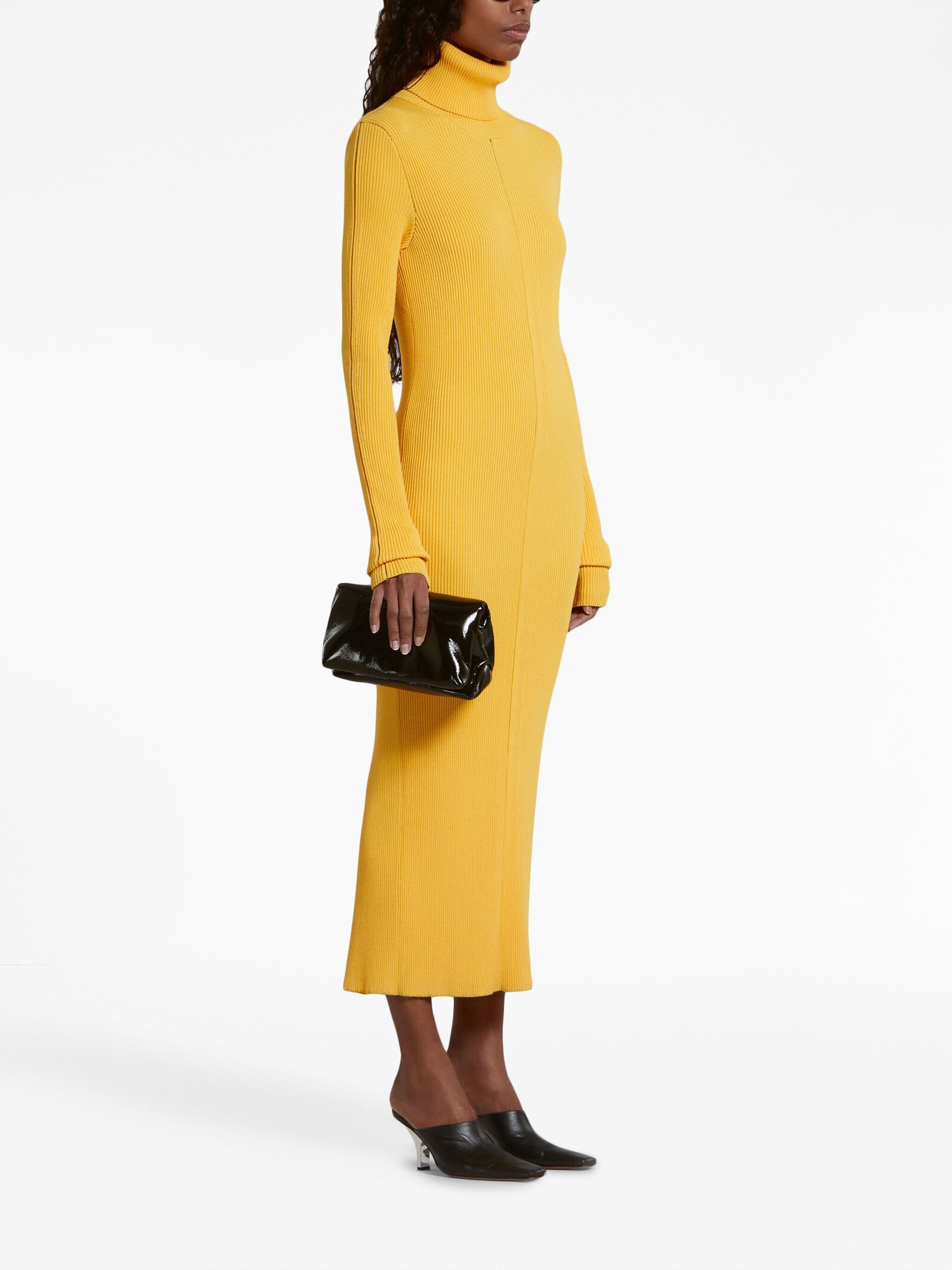 Marni o1w1db10125 Dress in Yellow Size L / US 10 / IT 46 - 2 Thumbnail