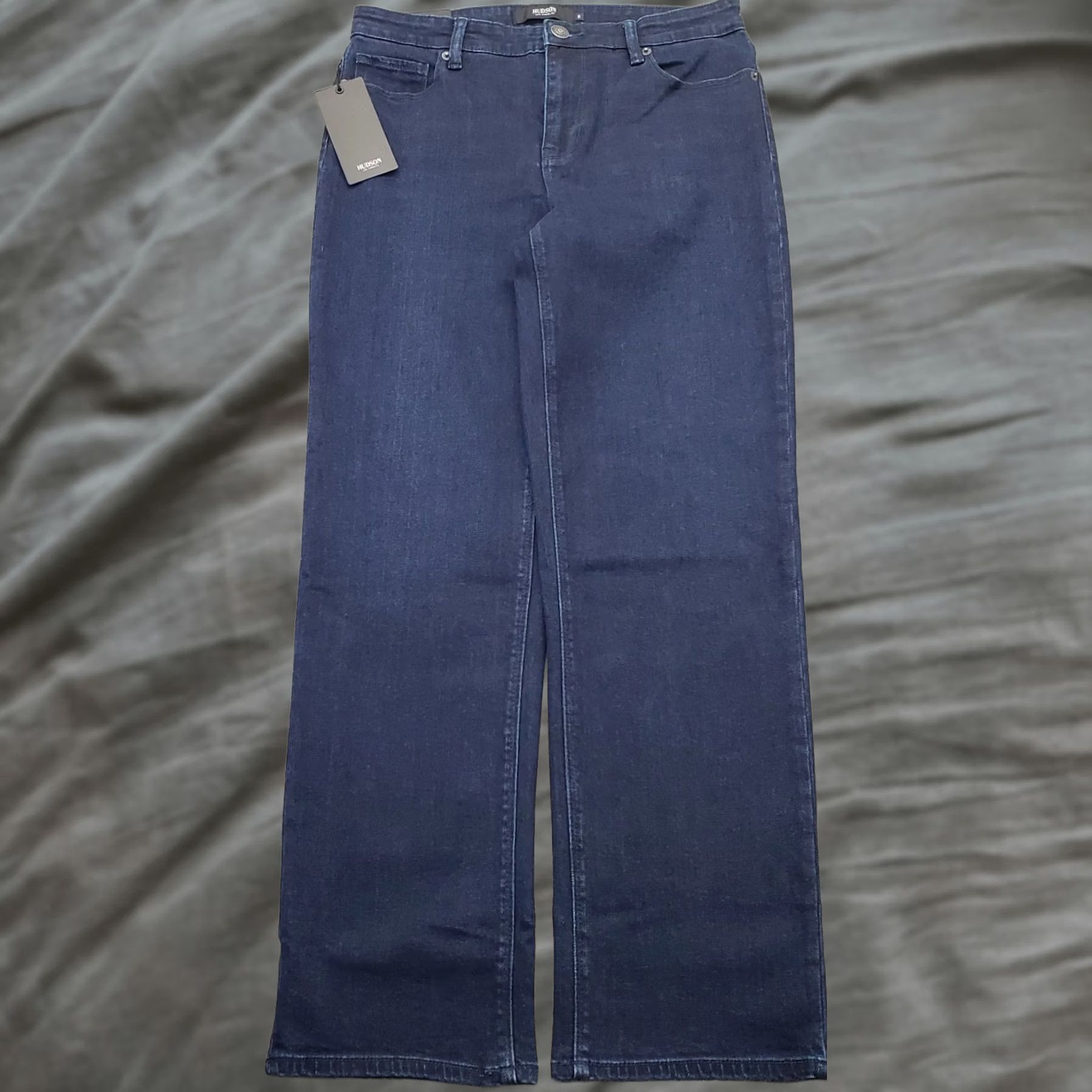 Hudson Hudson Jeans Womens Size 8 Blue Denim Dark Wash Stretch Straight Leg Streetwear Size 30" / US 8 / IT 44 - 1 Thumbnail