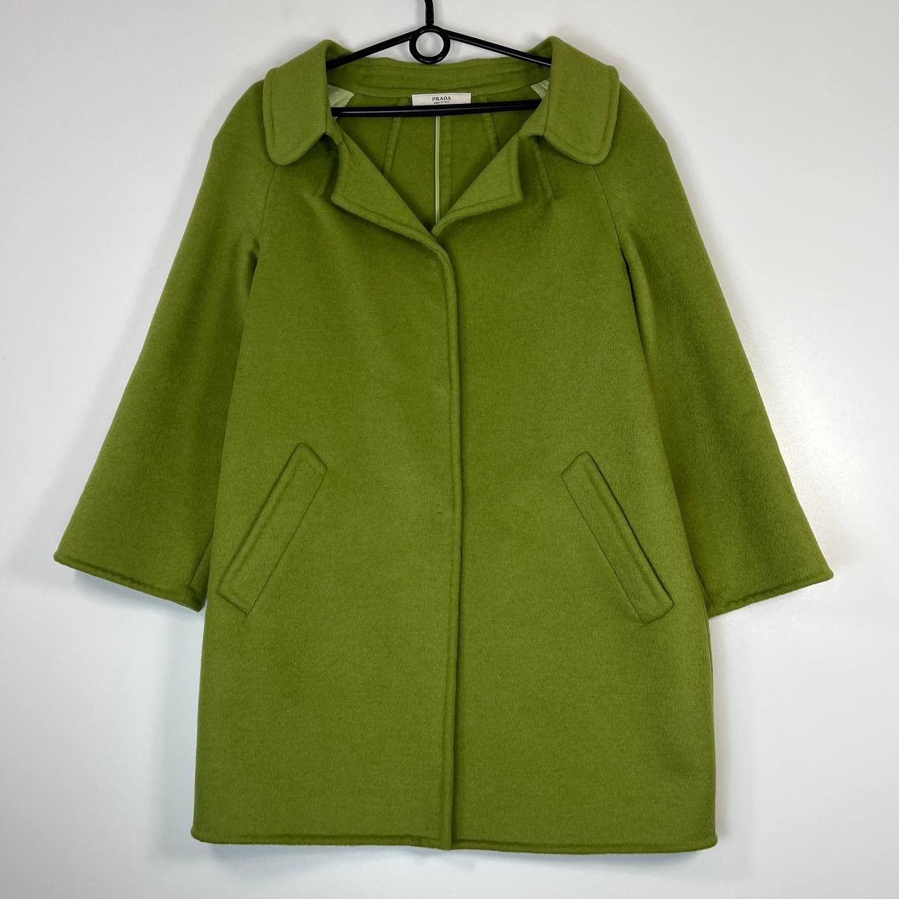 Prada Prada Green Virgin Wool Angora Coat Made In Italy Womens 42 Size M / US 6-8 / IT 42-44 - 1 Thumbnail