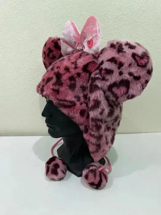 Cartoon Network × Disney Disney Leopard Bunny Horn Fleece Earflap Beanie Hat Size ONE SIZE - 3 Thumbnail