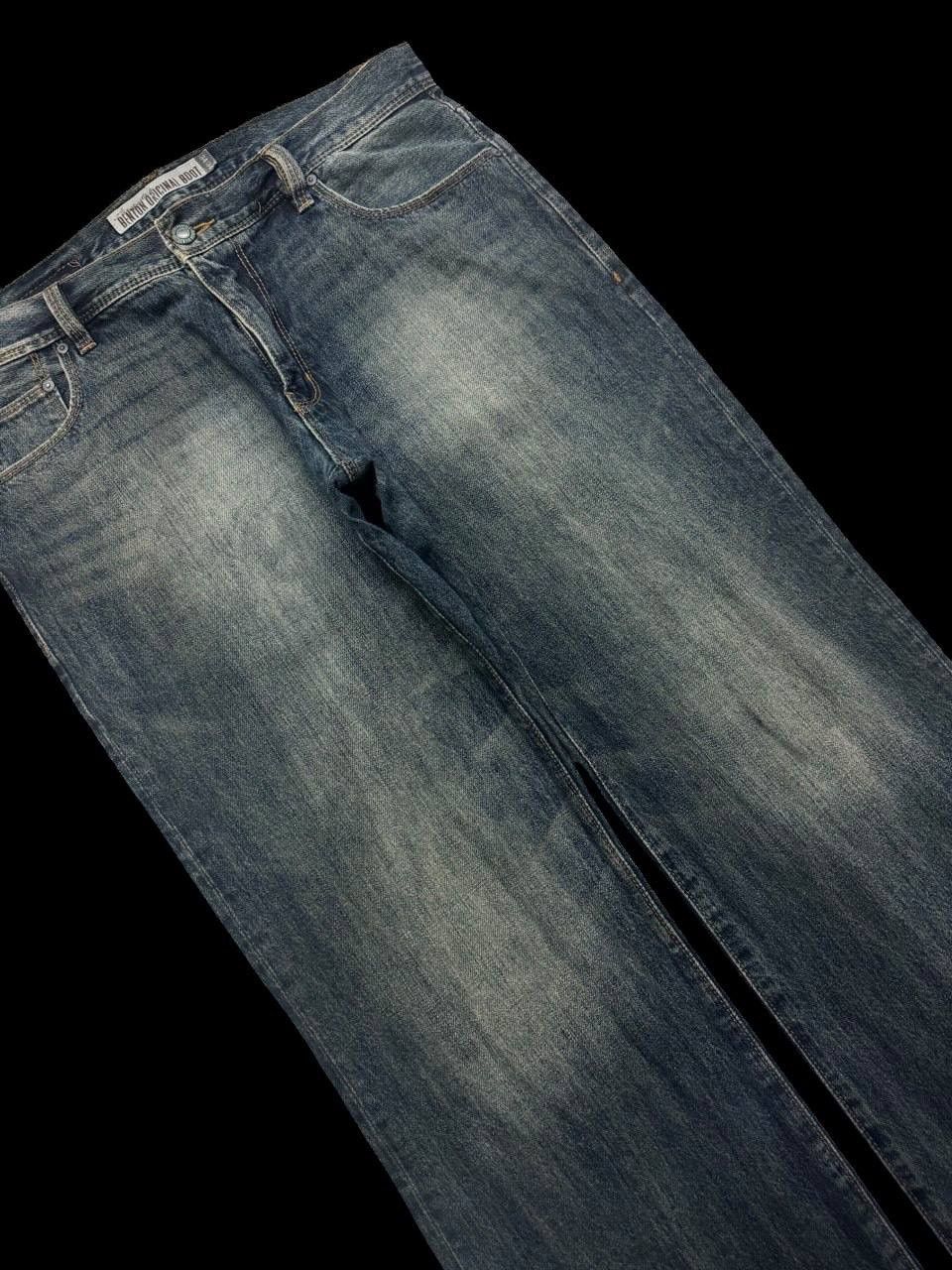 Japanese Brand × Vintage FLARED 90s Style Benton Original Boot Mudwash Sick Jeans Size US 36 / EU 52 - 6 Thumbnail