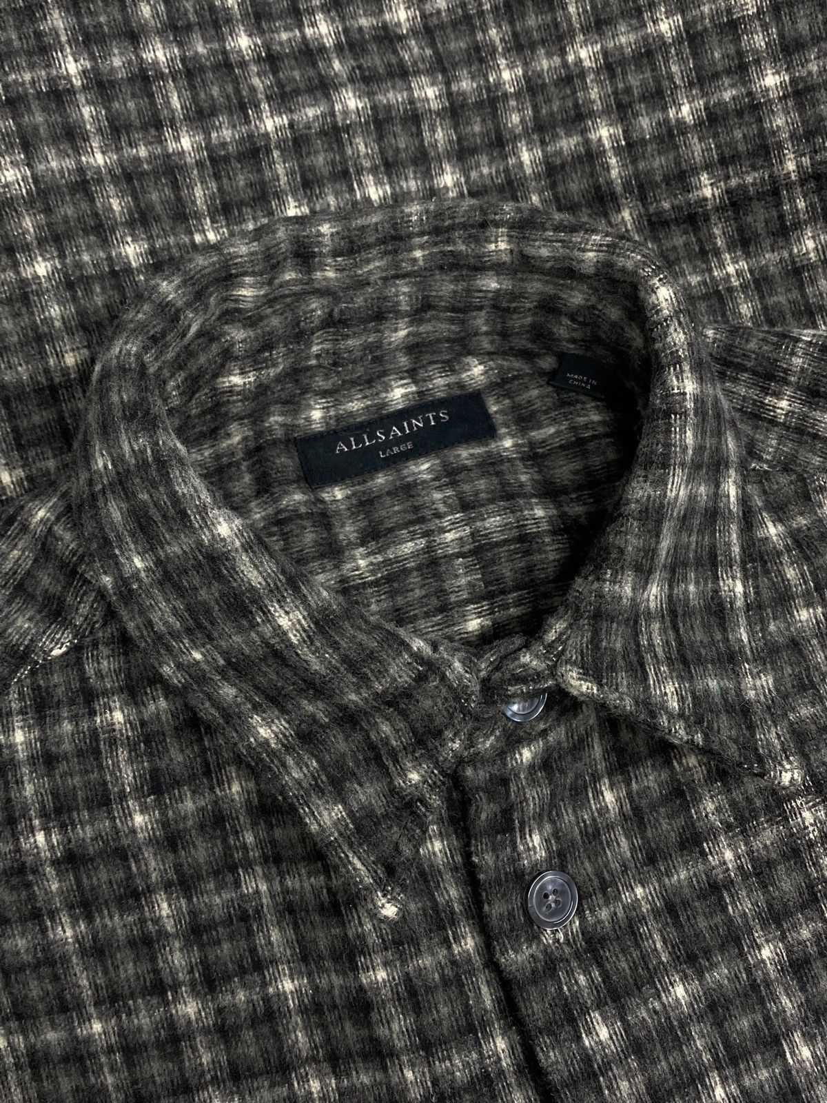 Allsaints 🔥 ALLSAINTS OVERSIZED FLANNEL SHIRT GRUNGE 🔥 Size US L / EU 52-54 / 3 - 14 Thumbnail
