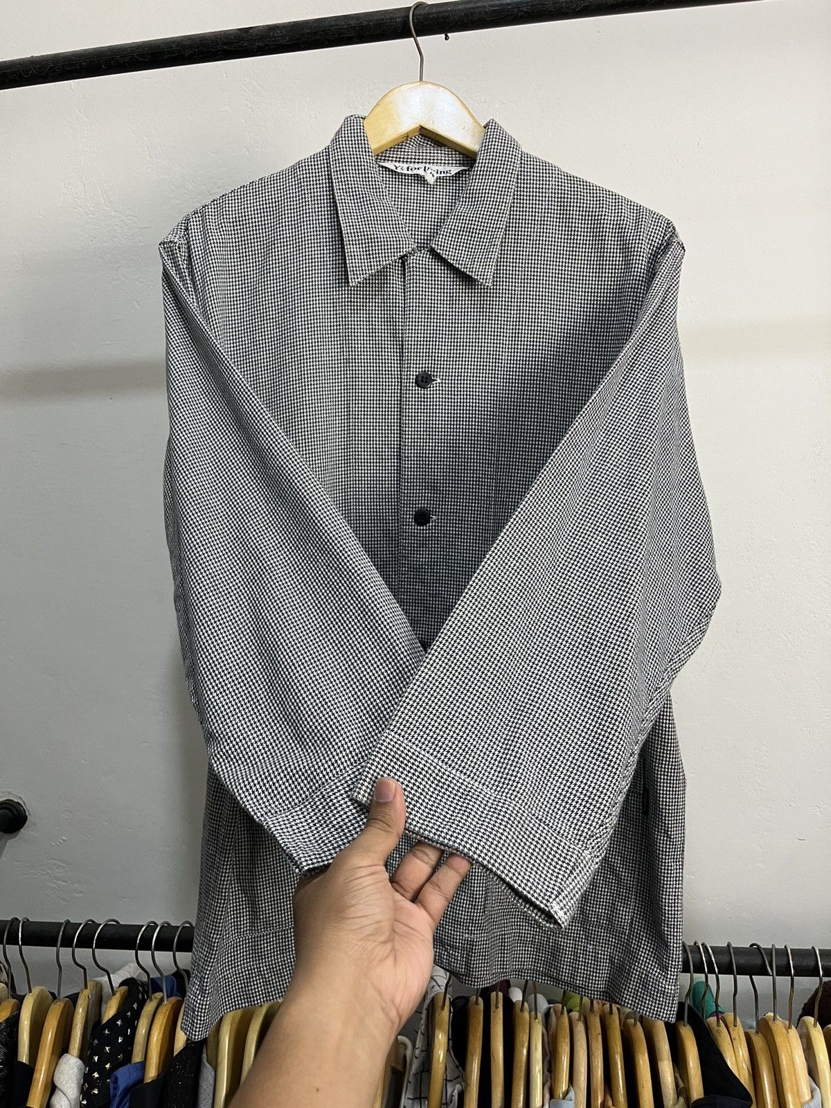 Japanese Brand Y’s For Living Yohji Yamamoto Outer Shirt Size US M / EU 48-50 / 2 - 2 Thumbnail
