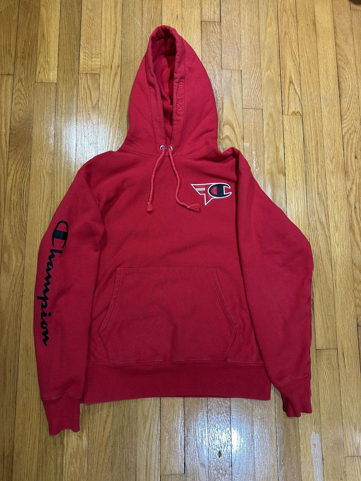 FaZe FaZe X Champion Red Hoodie Size US M / EU 48-50 / 2 - 1 Thumbnail