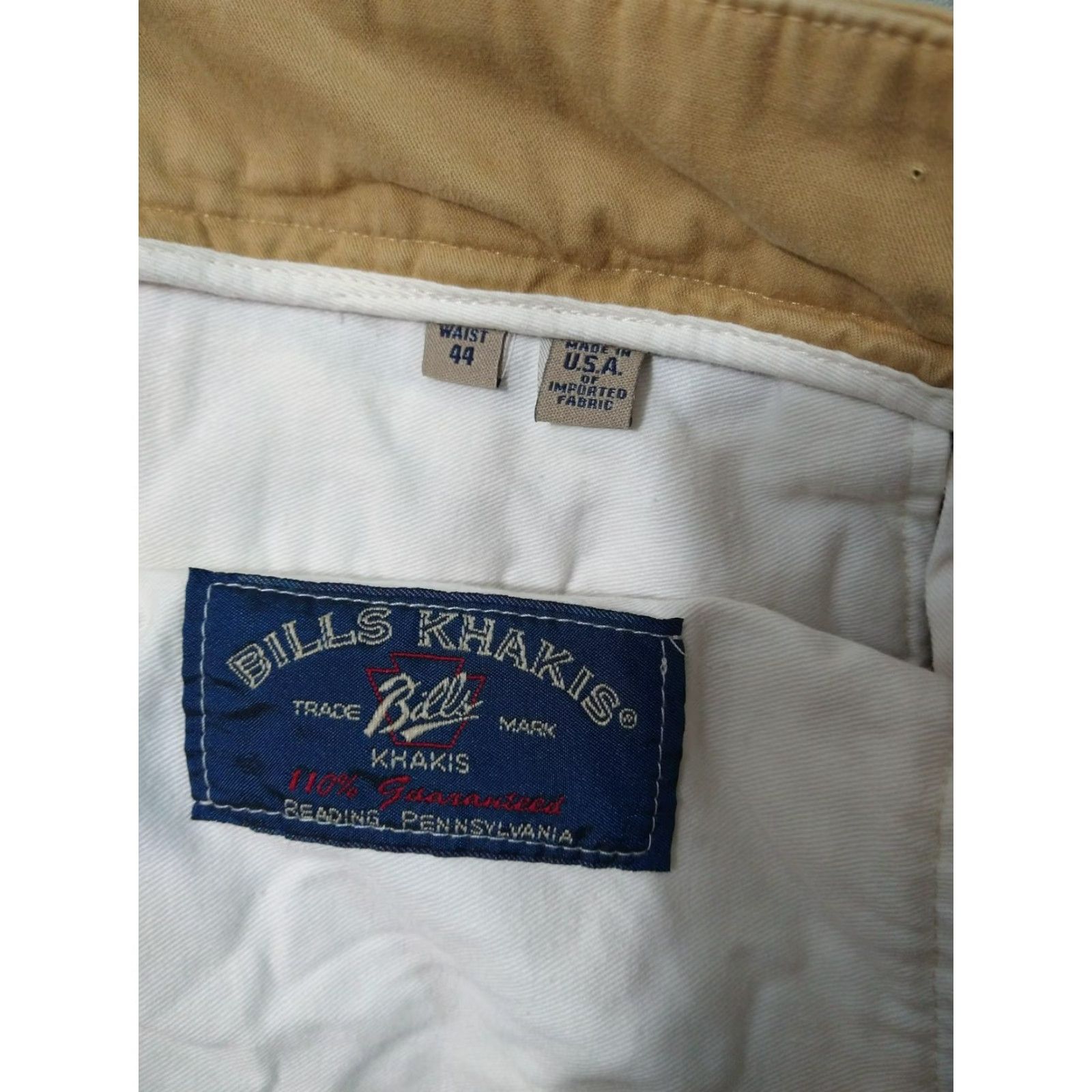 Bills Khakis Bills Khakis Pants Mens 44 x 24 Beige Chino Pleated Twill Cotton Lot of 2 Pants Mens Regular Beige 44in Inseam 24in Vintage No Size US 44 / EU 60 - 7 Thumbnail