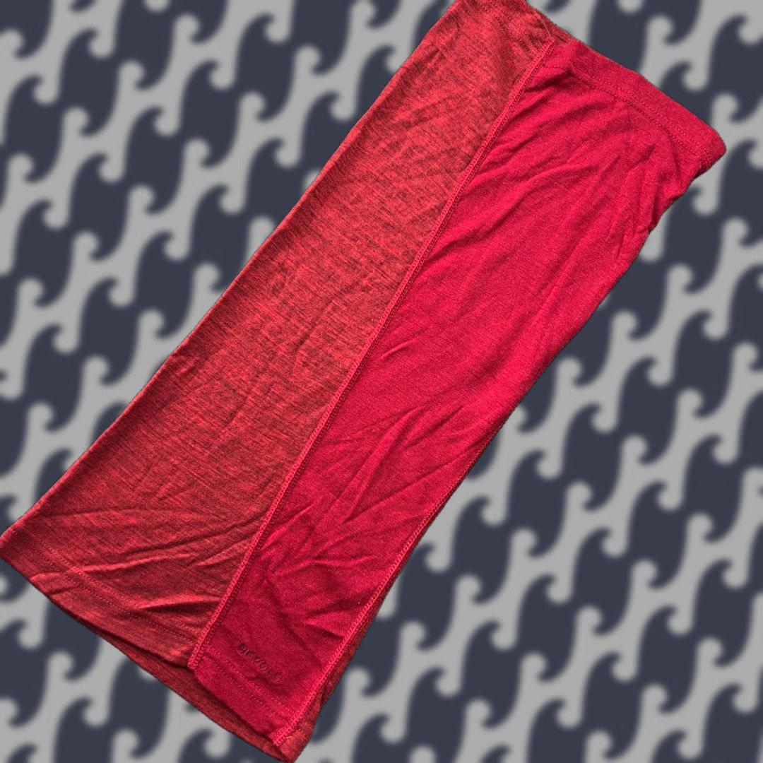 Vintage DEVOLD Multisport Neck Warmer 100% Merino Wool OS Tube Scarf Outdoor Gaiter Red Size ONE SIZE - 1 Thumbnail