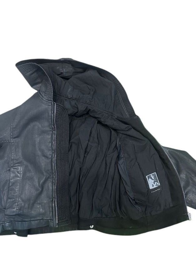 Rick Owens × Rick Owens Drkshdw Rick Owens Waxed Hooded Denim Jacket Size US M / EU 48-50 / 2 - 3 Thumbnail