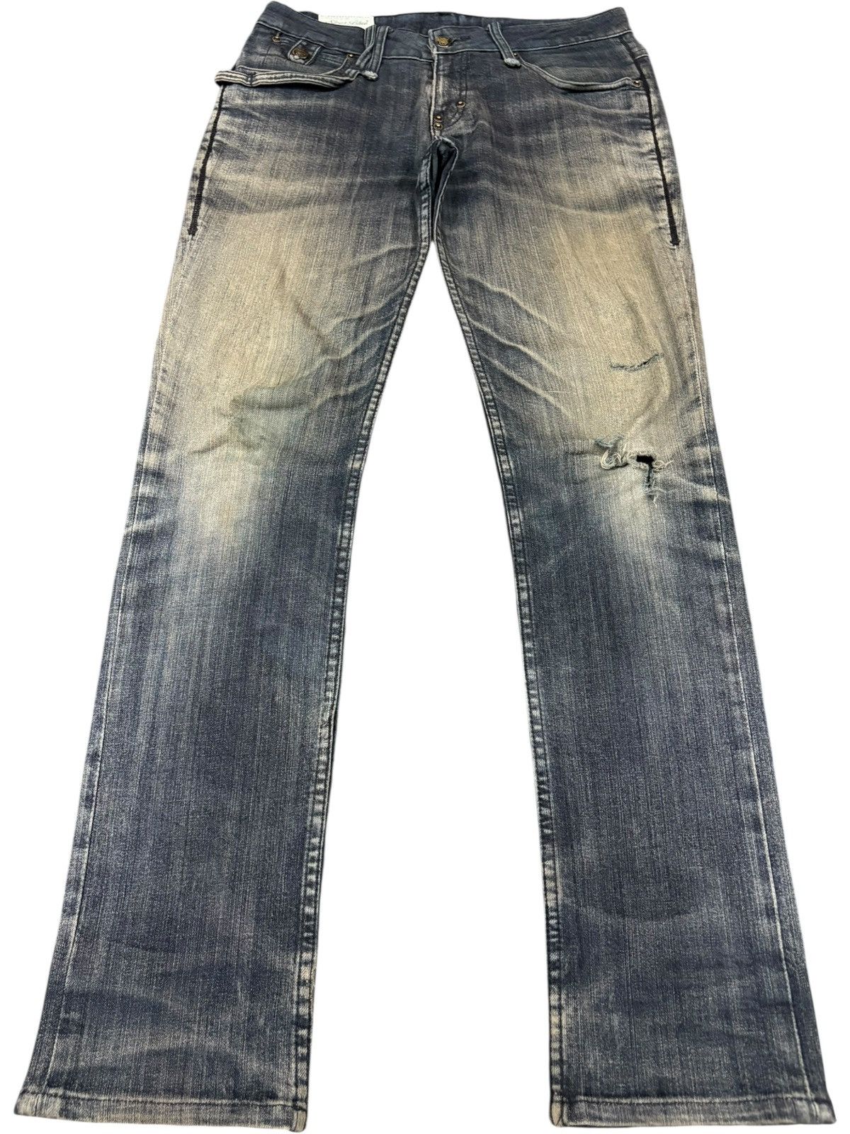 Japanese Brand Vintage Japanese Brand Mud Wash Distressed Jeans Size US 32 / EU 48 - 1 Thumbnail