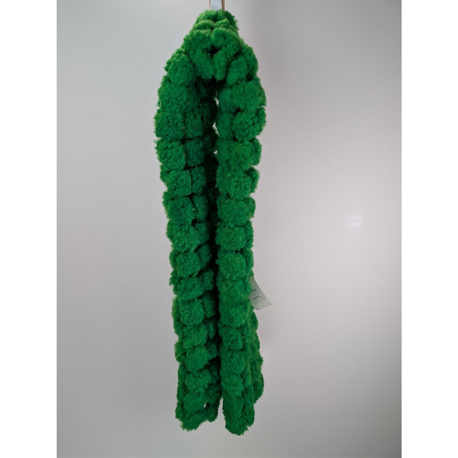 Bottega Veneta o1rshd1 Size: OS / Teddy Shearling Scarf Pompom in Green Size ONE SIZE - 3 Thumbnail