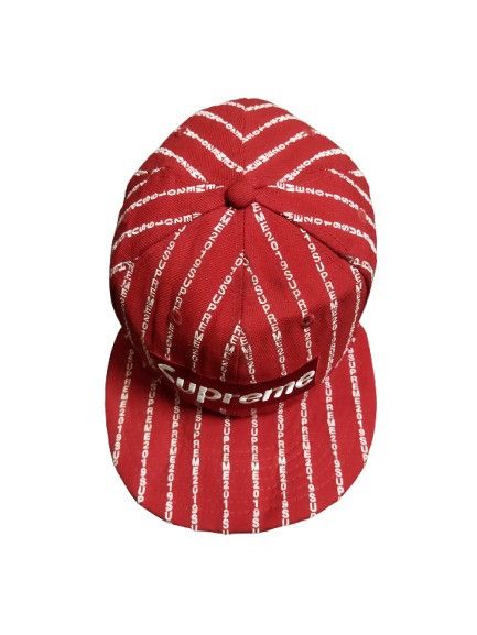 New Era × Supreme 2019 Supreme Text Stripe New Era Hat Size ONE SIZE - 2 Thumbnail