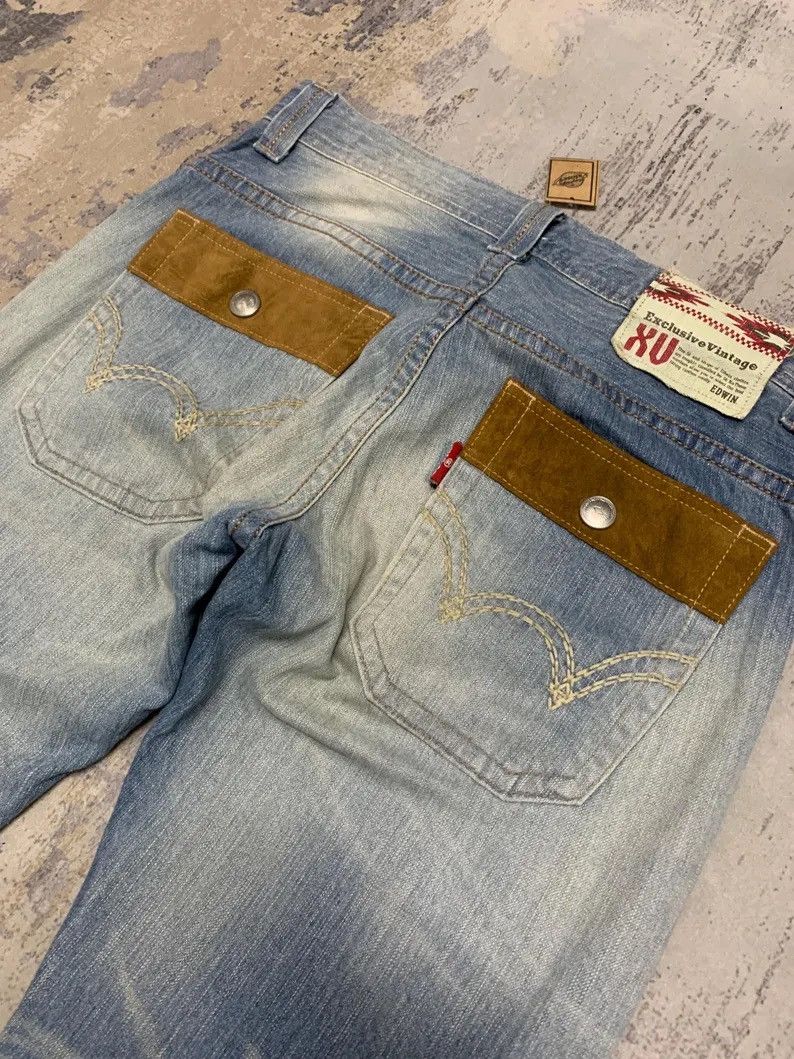 Edwin Edwin XVS Western Bush Pants Suede Pocket Gimmick Denim Size US 34 / EU 50 - 6 Thumbnail
