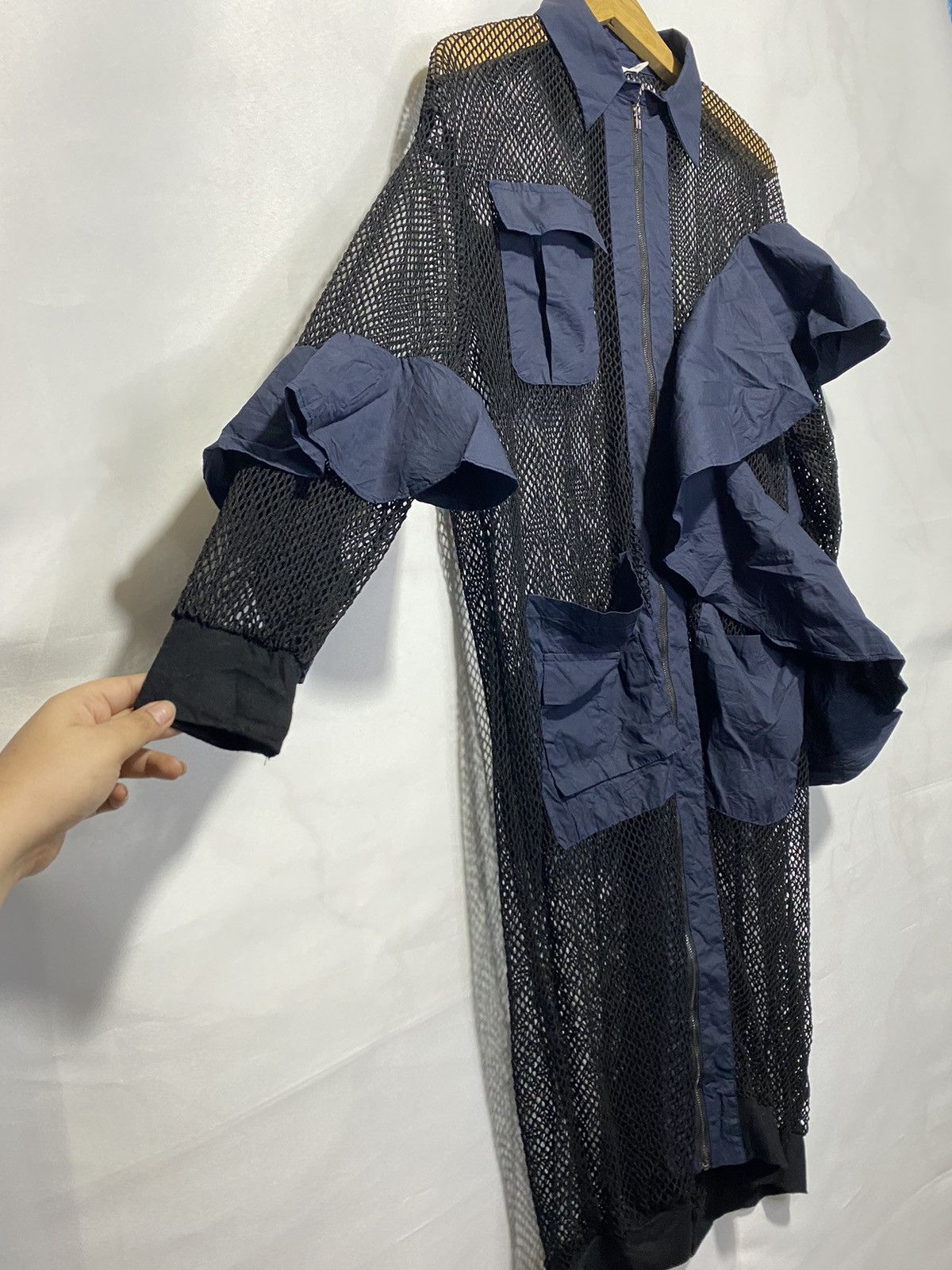 Designer × Japanese Brand × Vintage Vintage C Yard knit mesh transparent Dress women Size L / US 10 / IT 46 - 4 Thumbnail