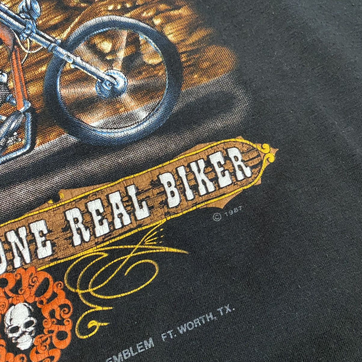 Band Tees RARE ! VINTAGE EASYRIDERS THERE’S ONLY ONE REAL BIKER 3D 80S Size US M / EU 48-50 / 2 - 10 Thumbnail