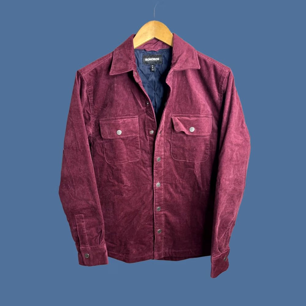 Bonobos Bonobos Mens XS Corduroy Jacket Maroon Quilted Lined Snap Front Shacket Pockets Jacket Mens XS Maroon Quilted Lined Pockets Bonobos Corduroy Jacket Size US XS / EU 42 / 0 - 1 Thumbnail