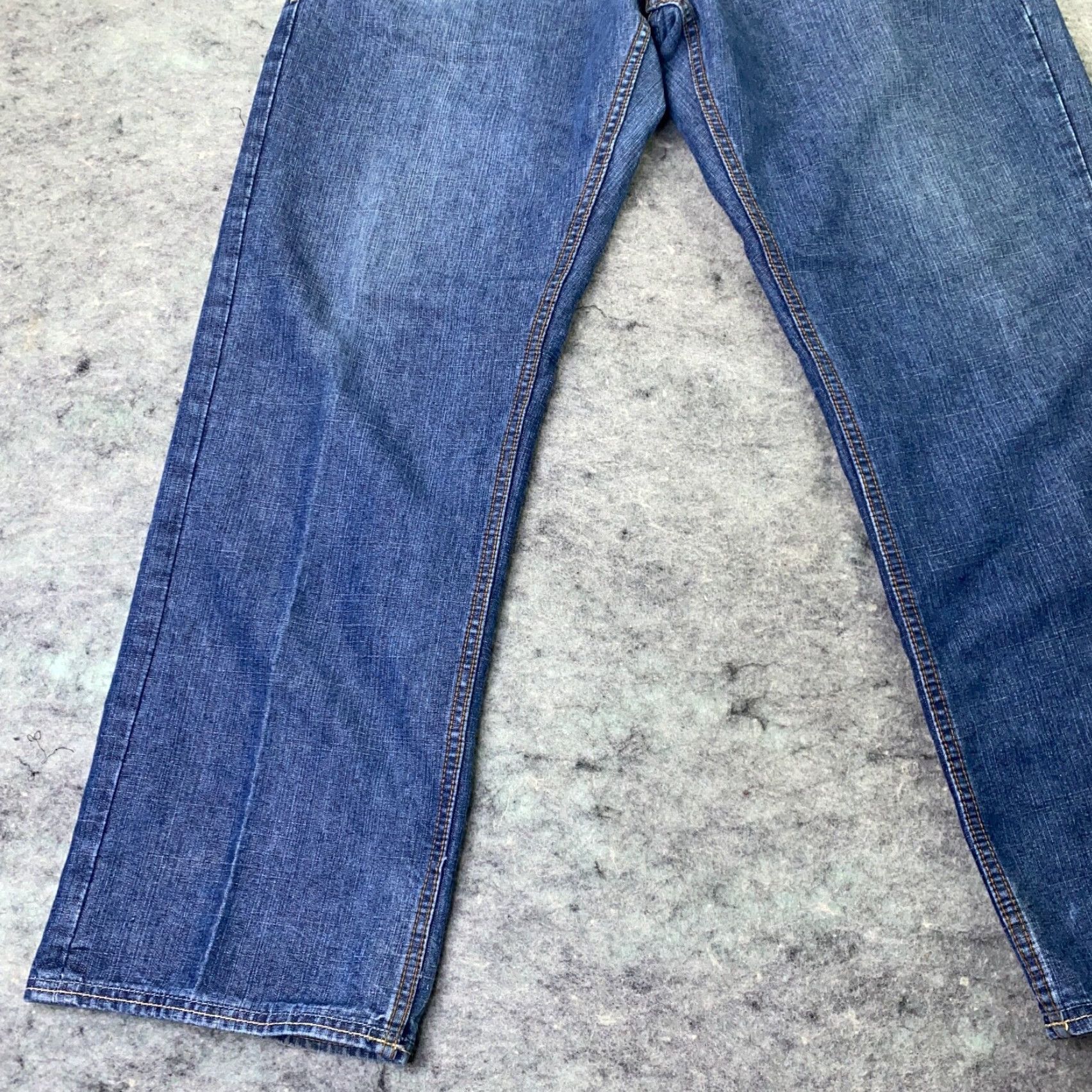 Rocawear VINTAGE Roca Wear Mens Jeans 38x33 Blue Wide Leg Loose Baggy Grunge SK8 Y2K Size US 38 / EU 54 - 4 Thumbnail